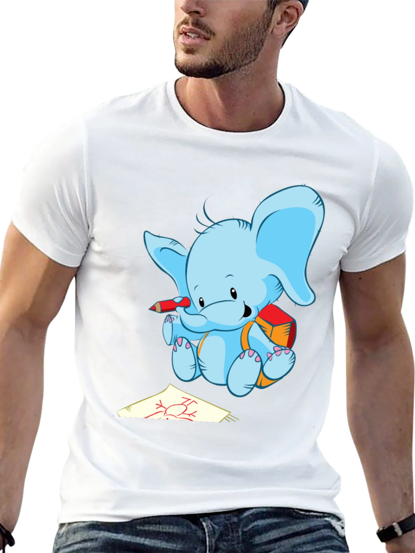 Elephant Artist Graphic Tee