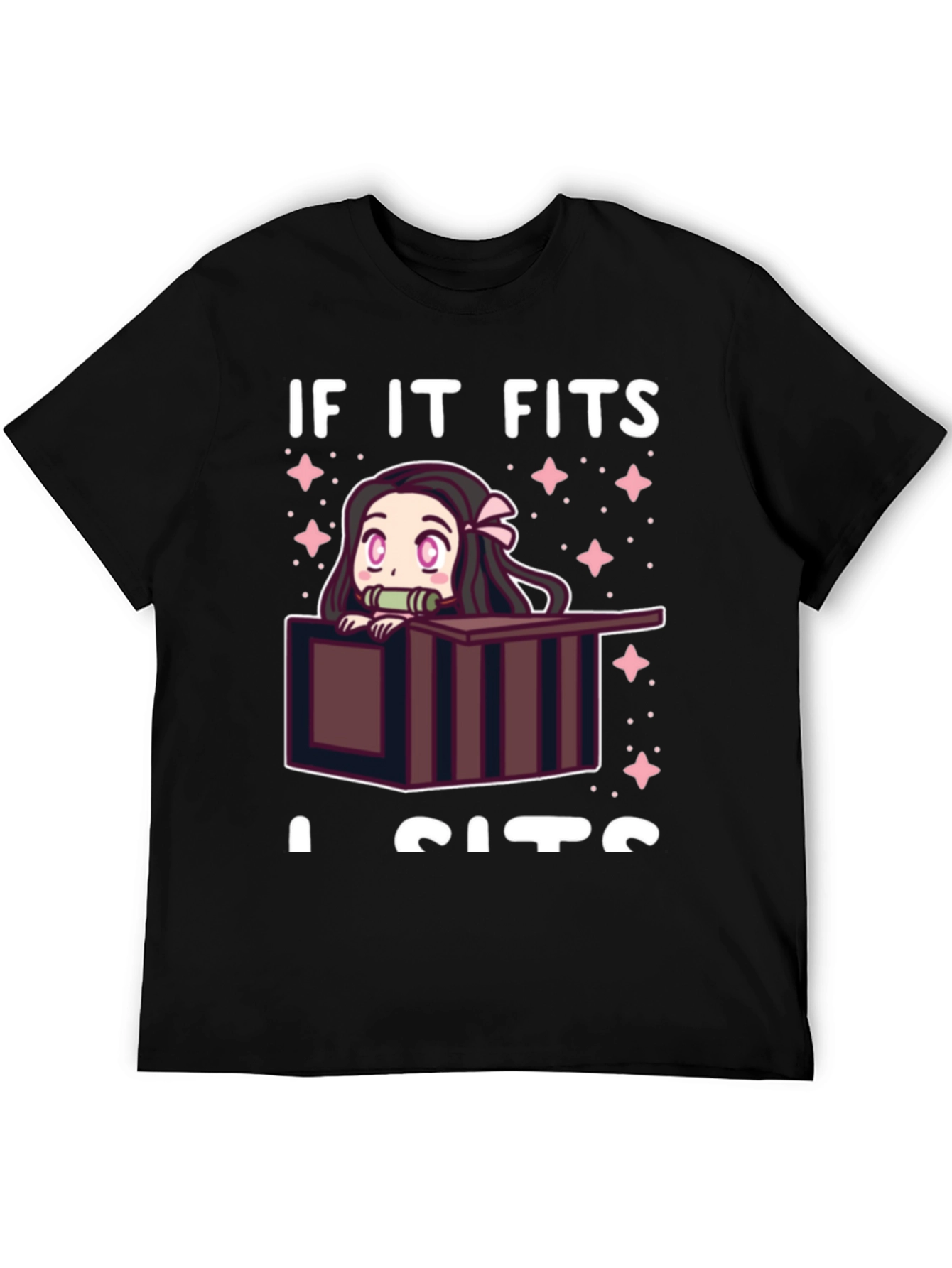 If It Fits I Sits Nezuko T-Shirt