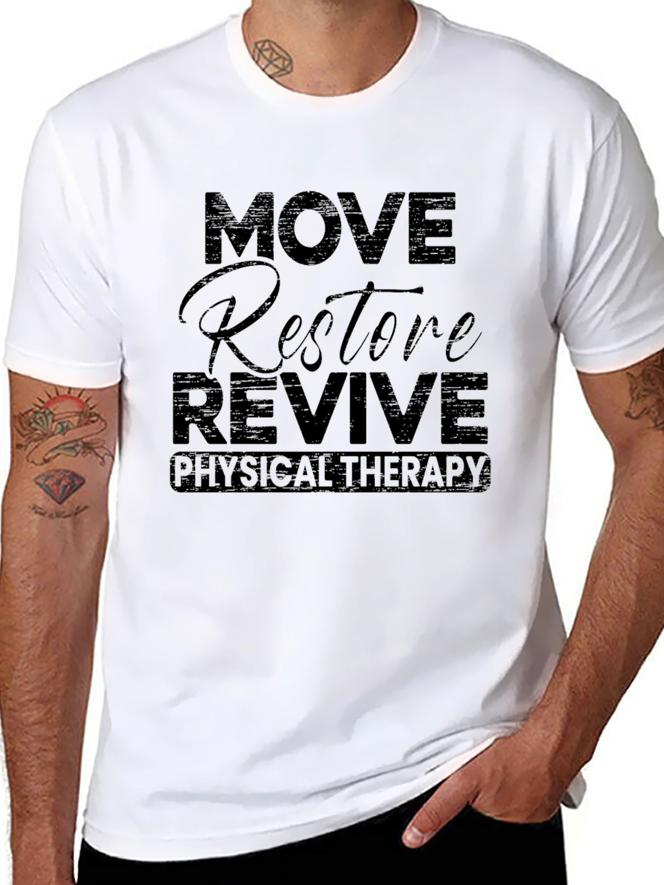 Move Restore Revive Physical Therapy T-Shirt