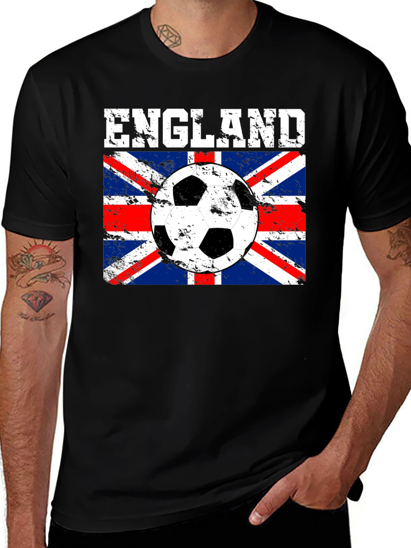 England Soccer Flag Graphic T-Shirt