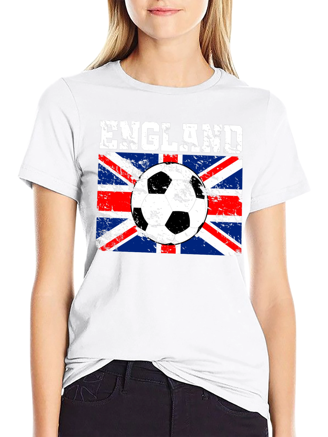 England Soccer Flag Graphic T-Shirt