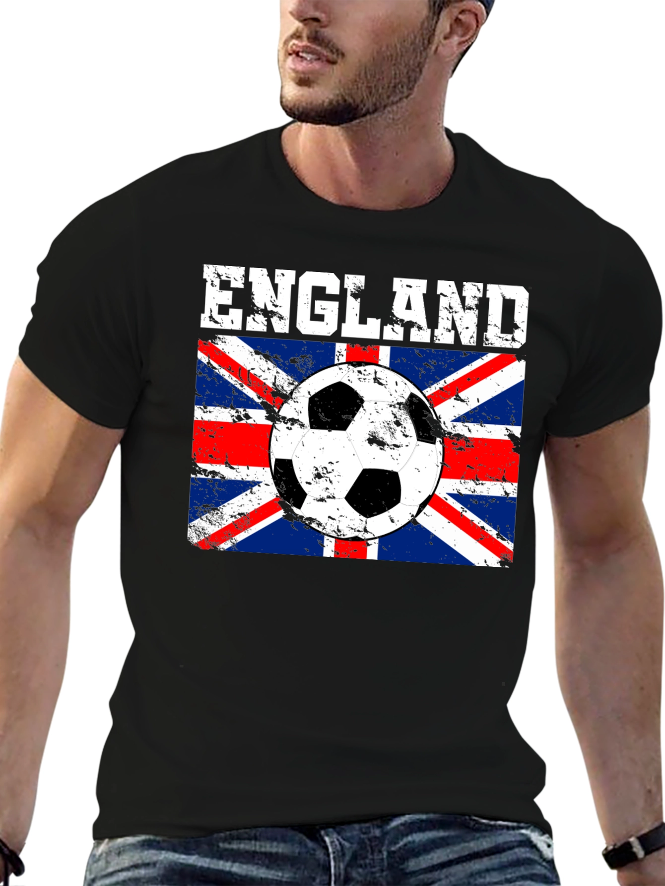 England Soccer Flag Graphic T-Shirt