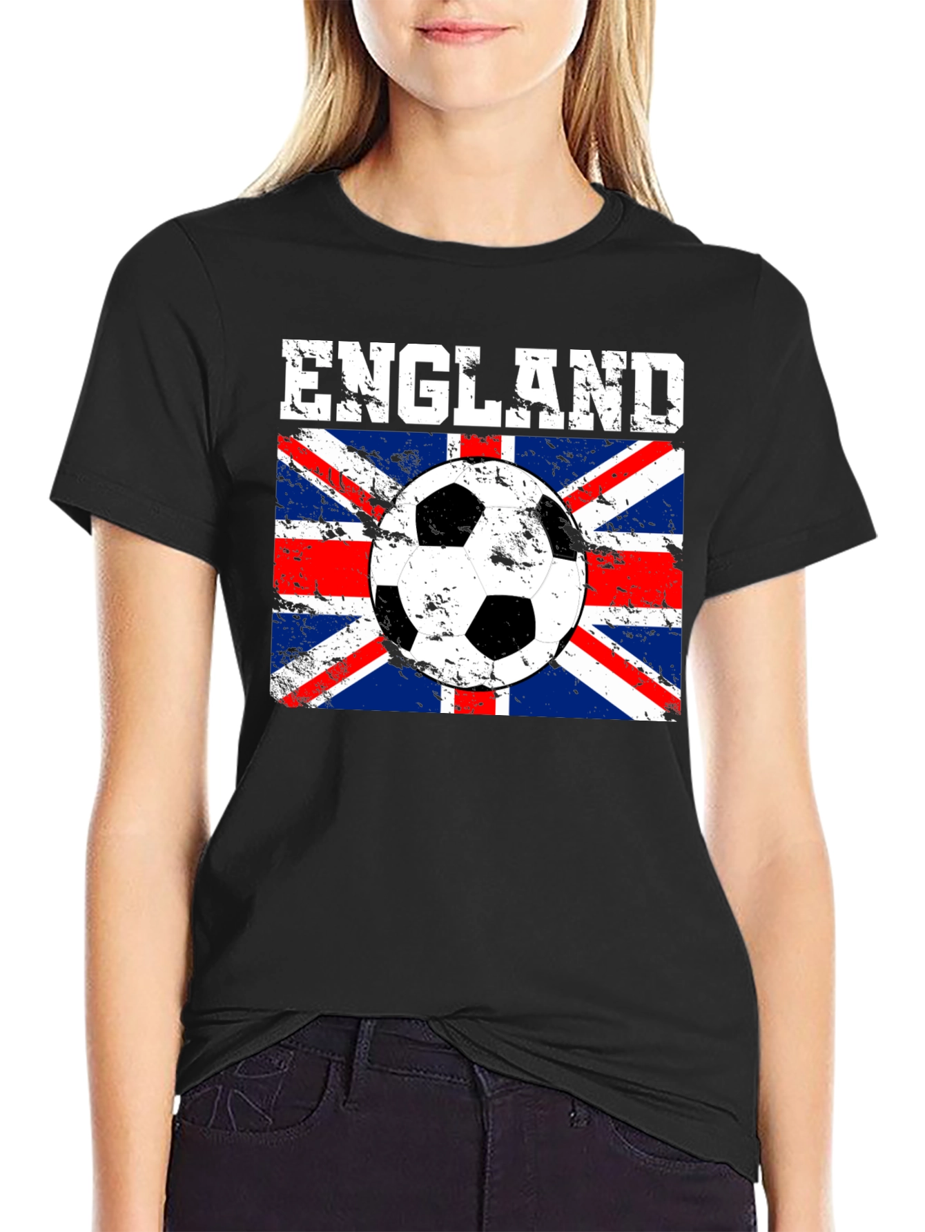 England Soccer Flag Graphic T-Shirt