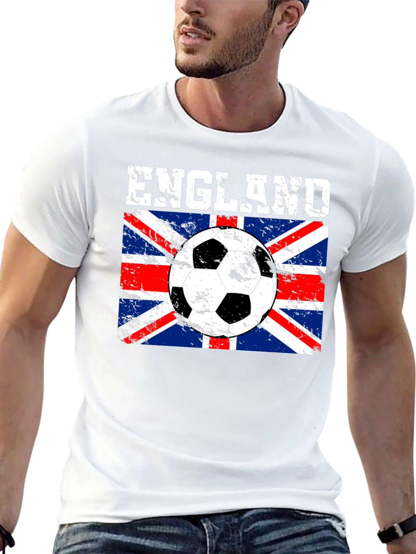 England Soccer Flag Graphic T-Shirt