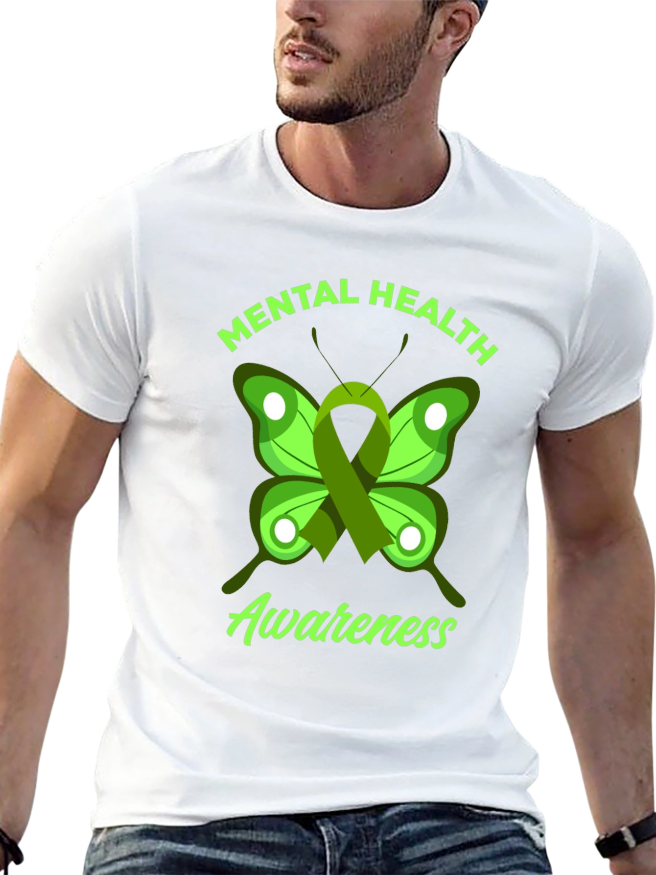 Mental Health Awareness Butterfly Graphic Tee