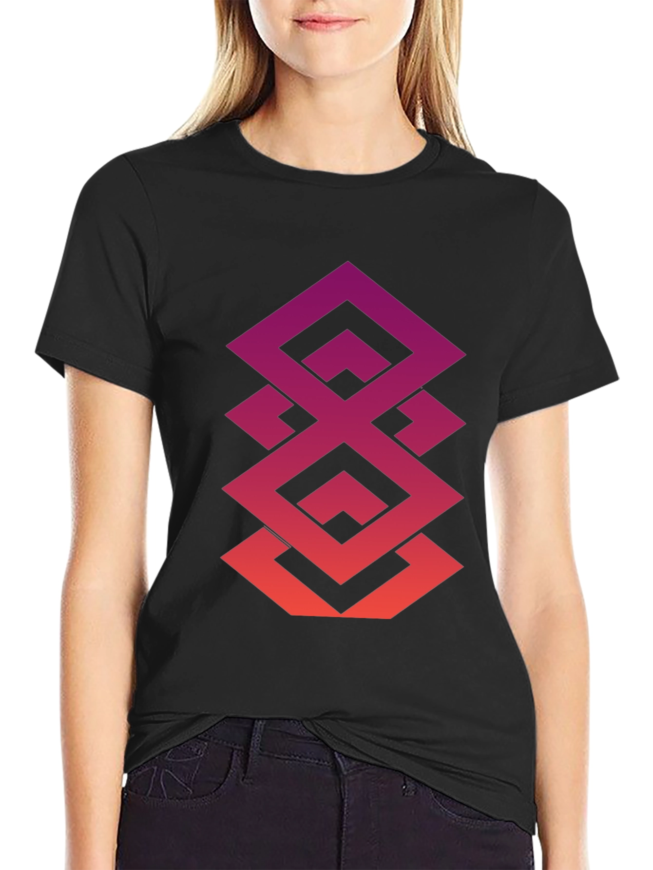 Geometric Gradient Tee - Modern Streetwear