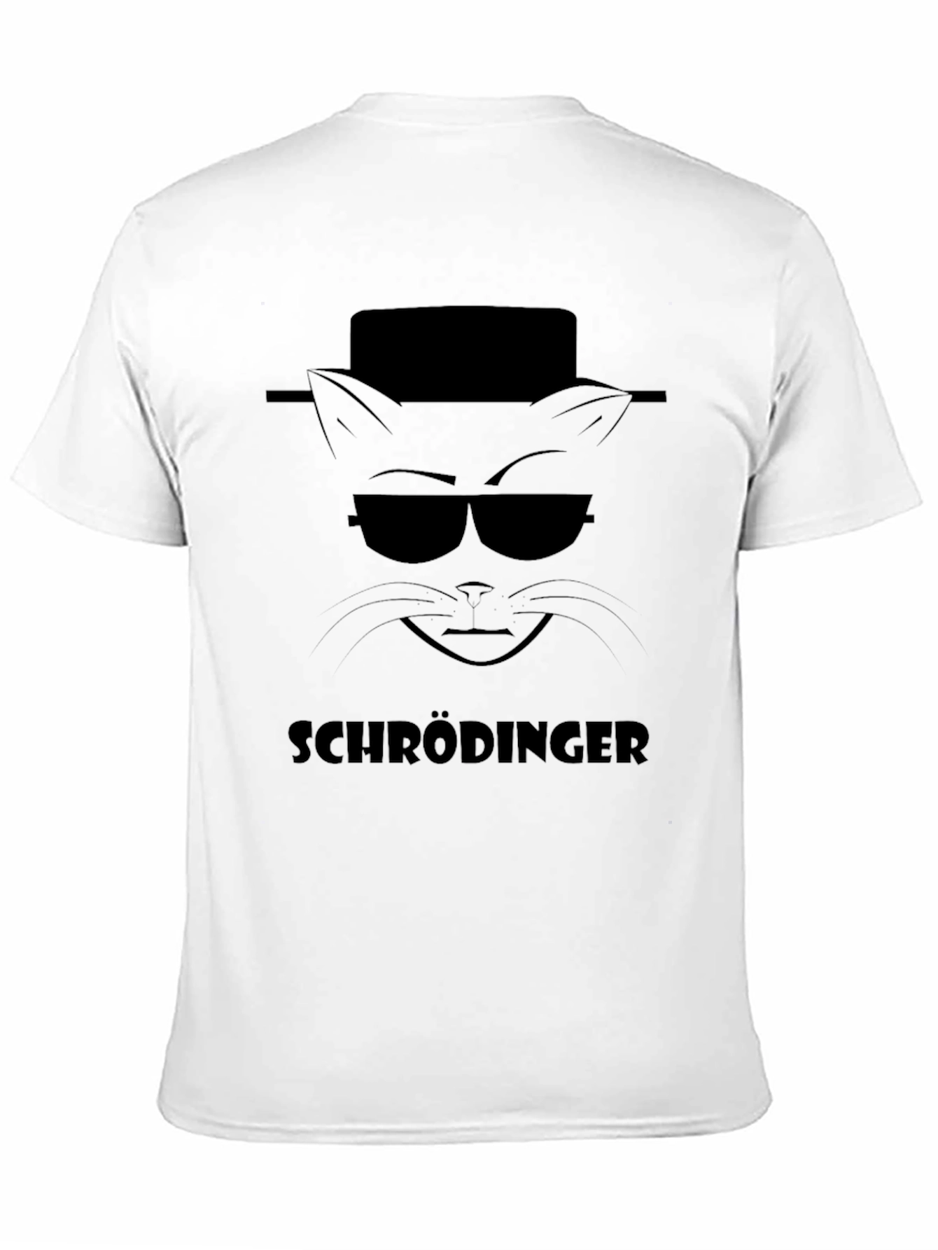 Schrödingers Cat Heisenberg Style Black T-Shirt