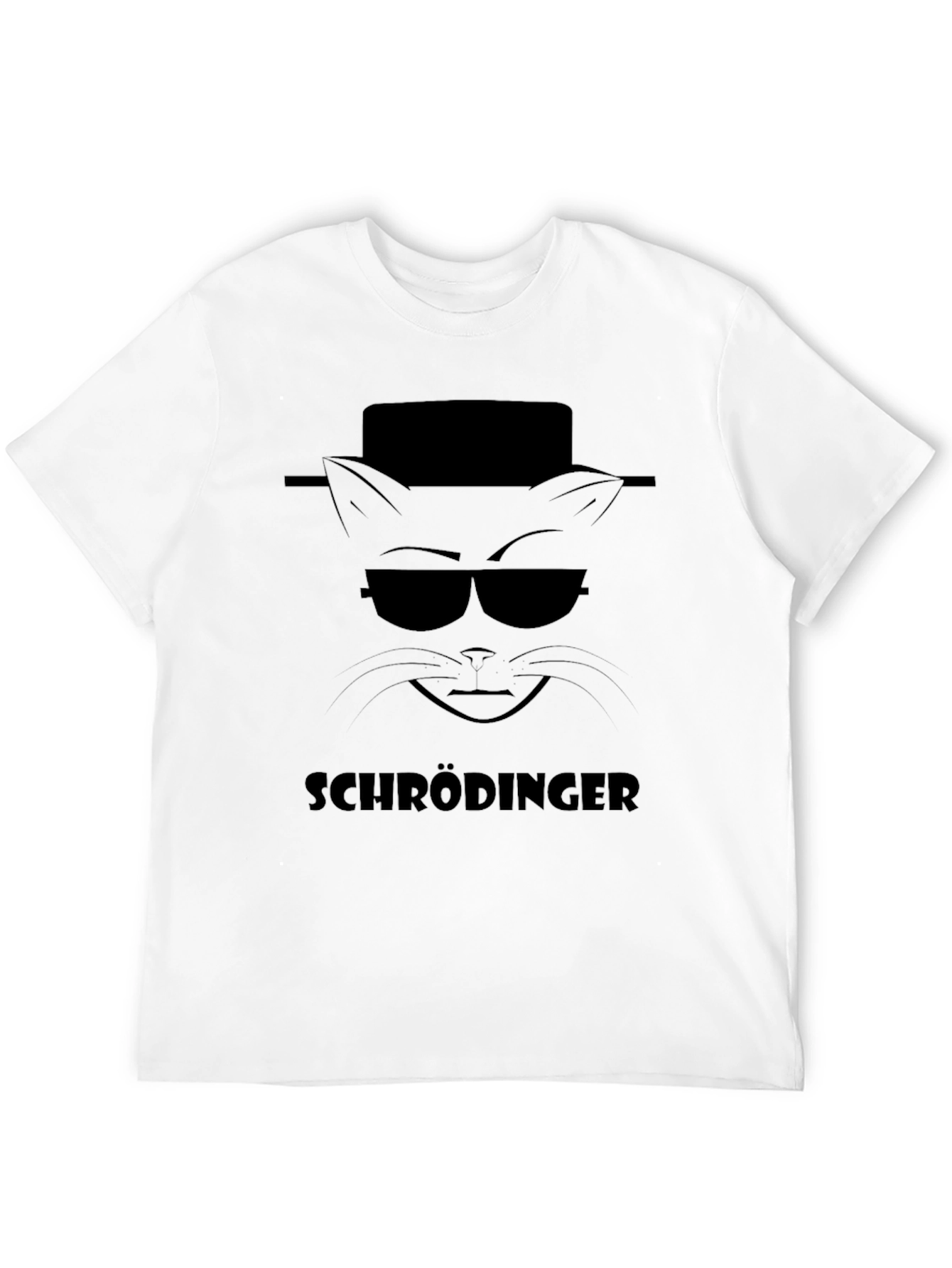Schrödingers Cat Heisenberg Style Black T-Shirt