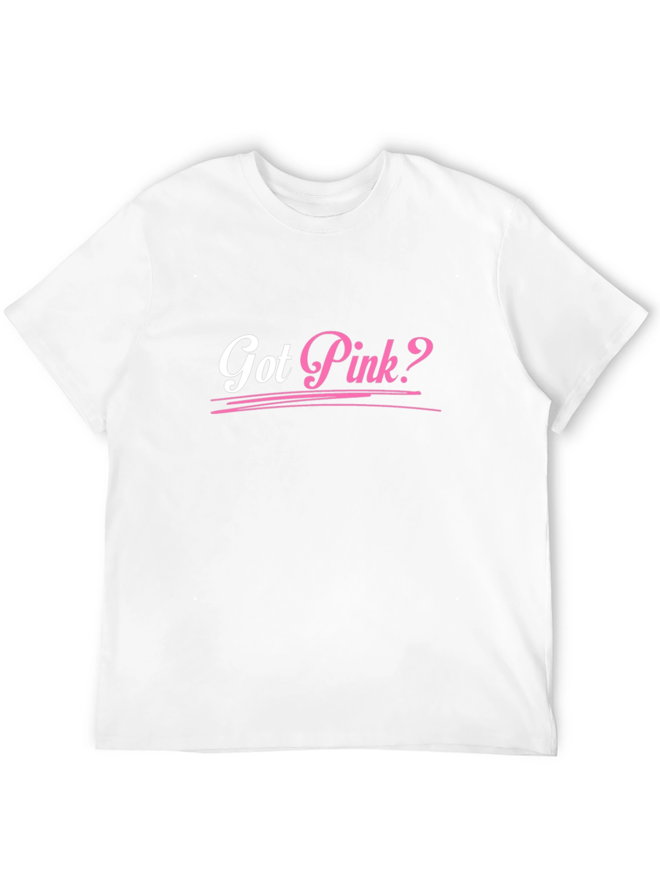 Got Pink? Black Cotton Graphic Tee Shirt