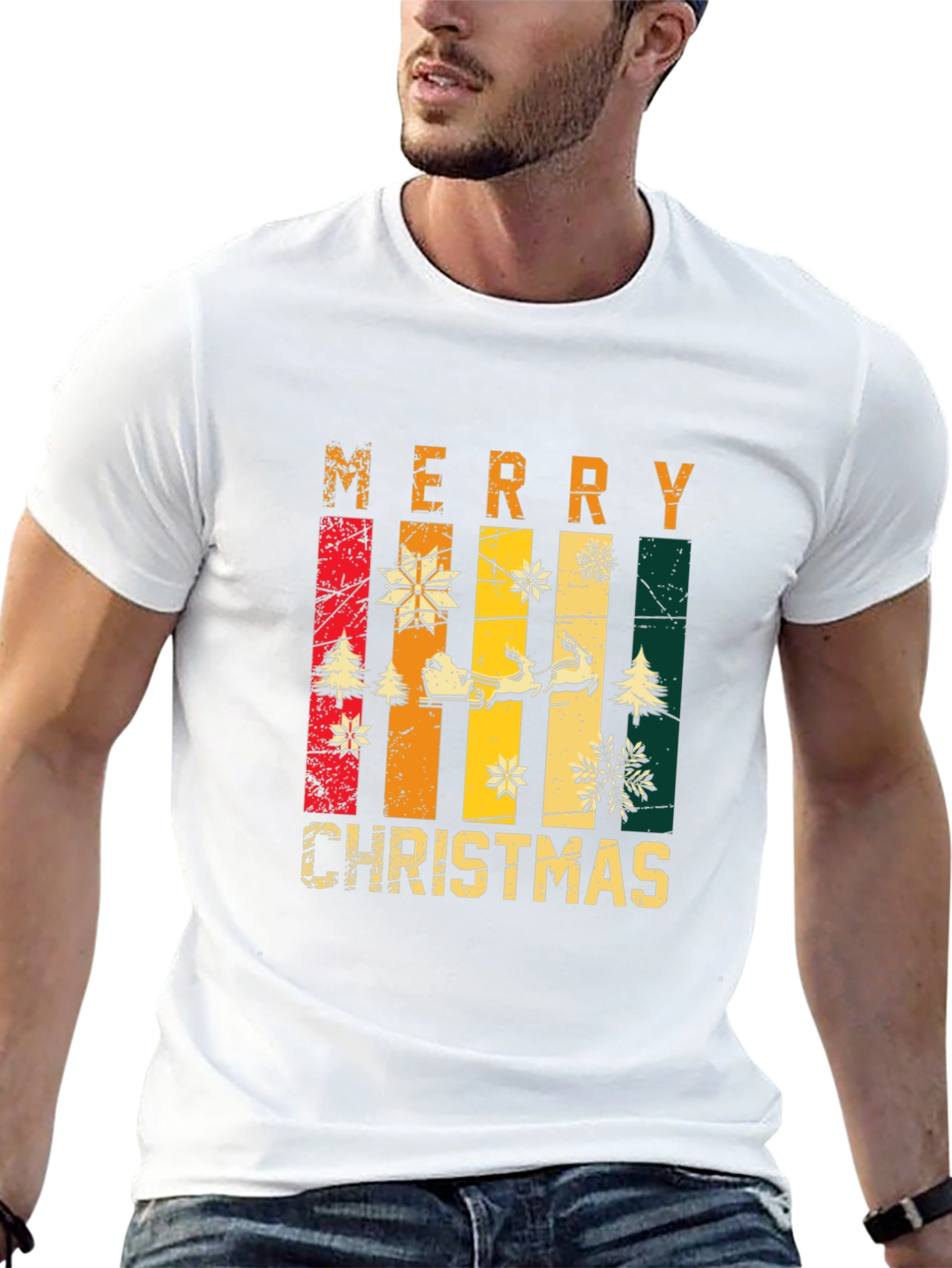 Merry Christmas Graphic Tee - Holiday Style!