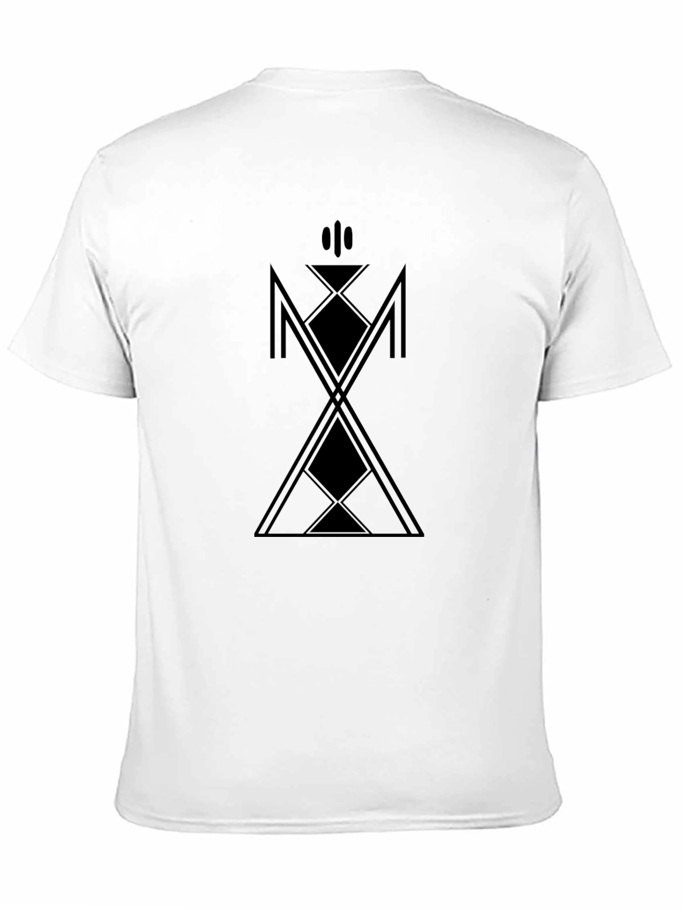 Geometric Graphic Black T-Shirt