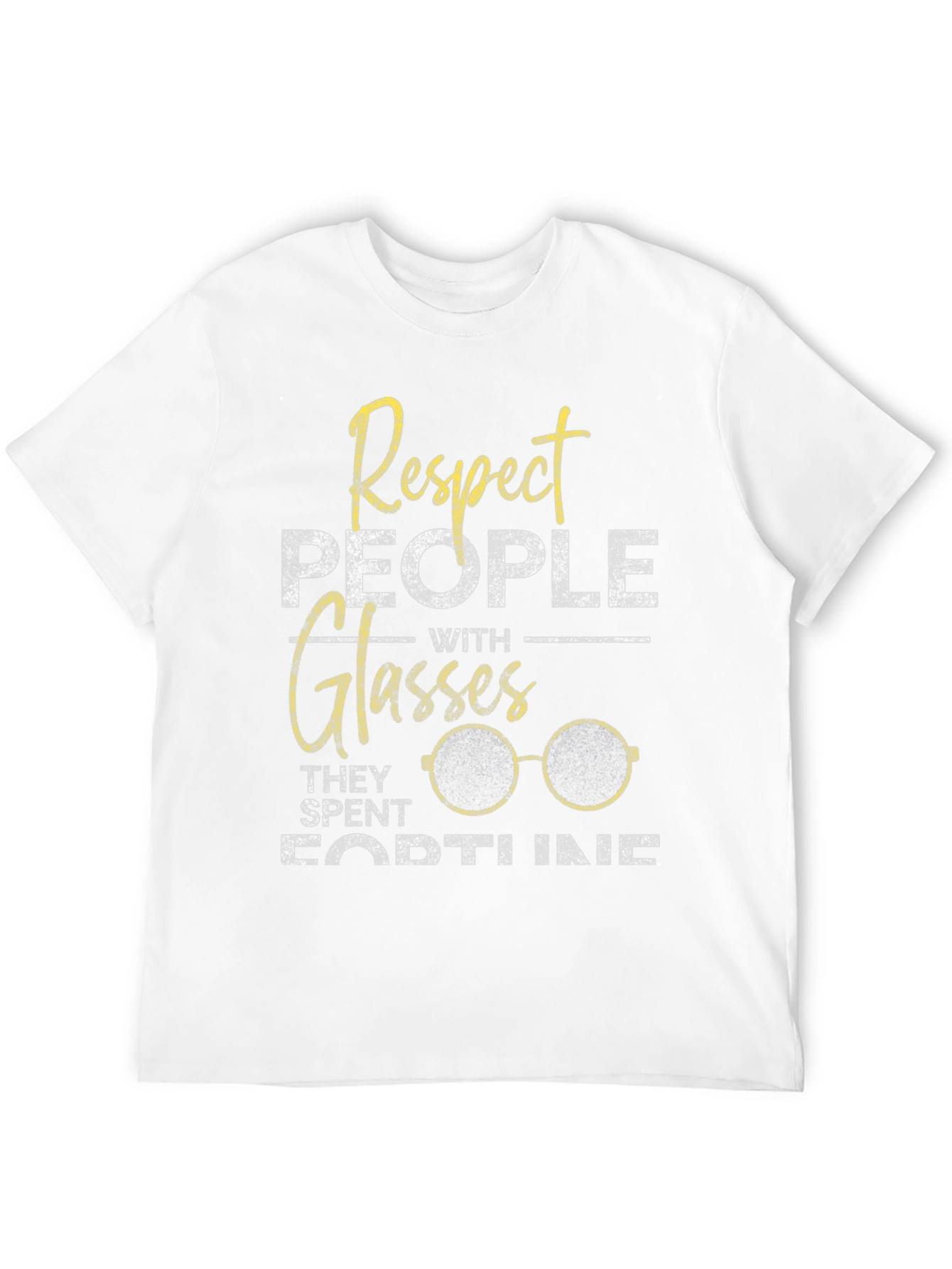 Respect Glasses T-Shirt - Funny Eyeglasses Tee