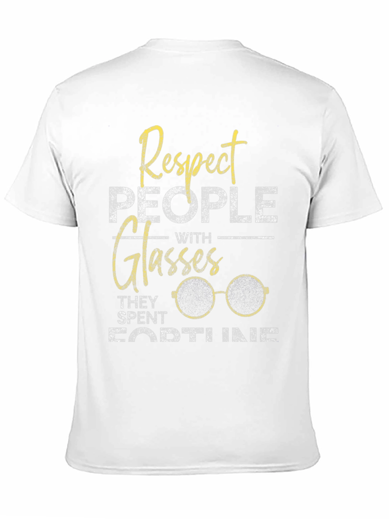 Respect Glasses T-Shirt - Funny Eyeglasses Tee