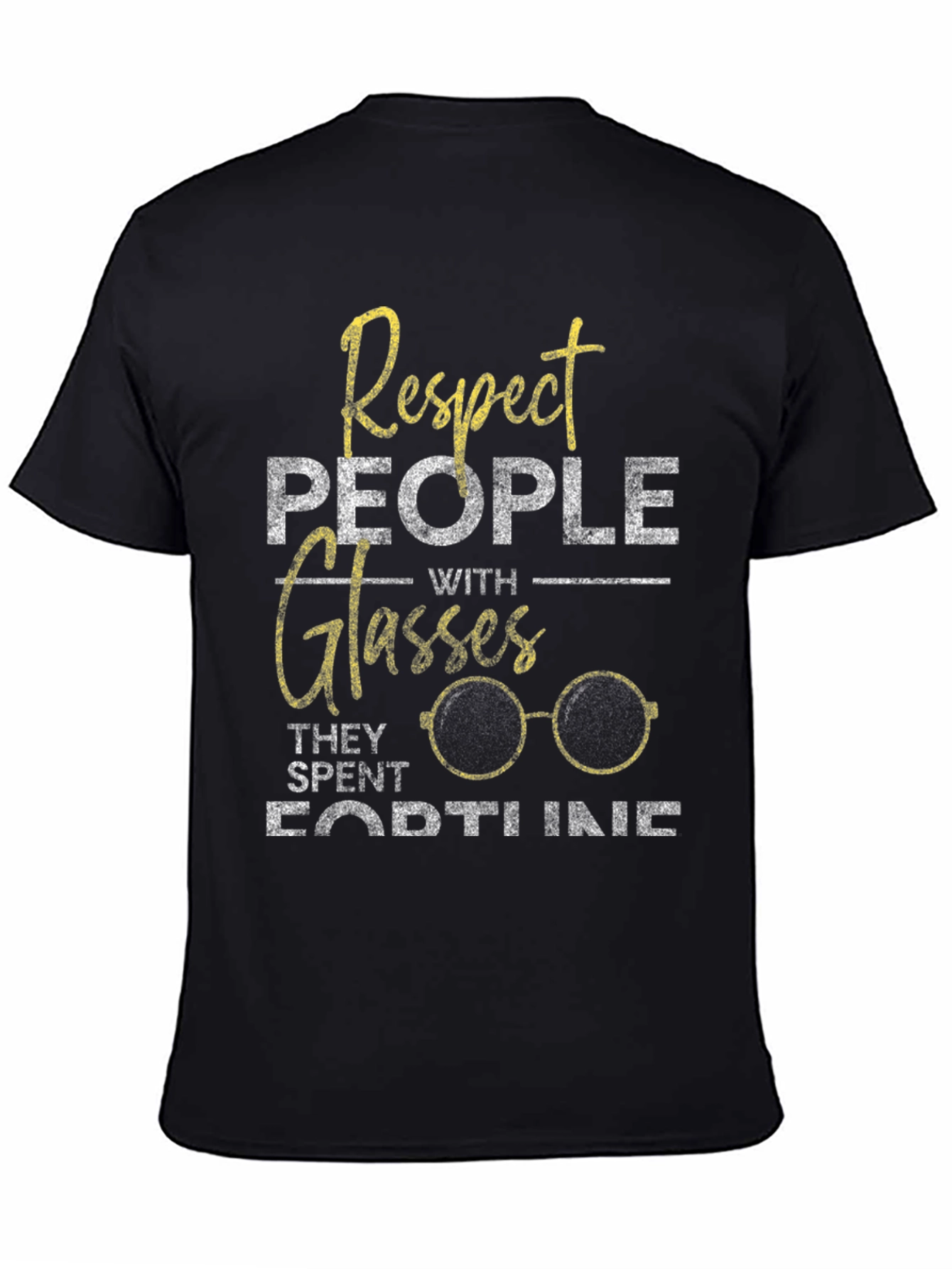 Respect Glasses T-Shirt - Funny Eyeglasses Tee