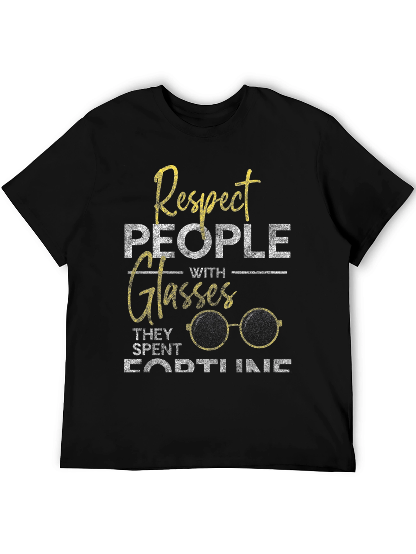 Respect Glasses T-Shirt - Funny Eyeglasses Tee