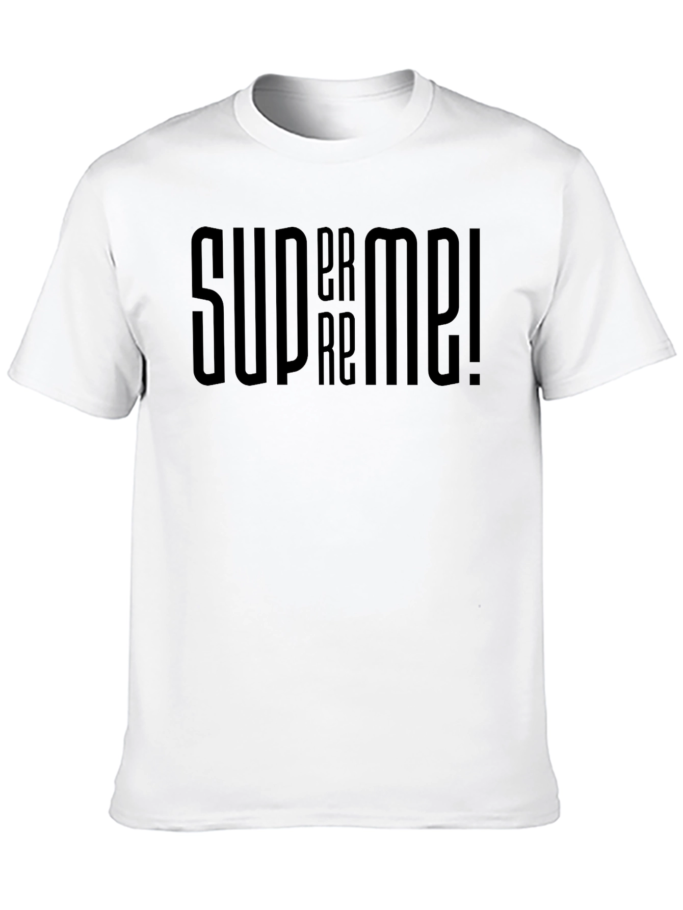 Supreme Style Black Graphic Tee
