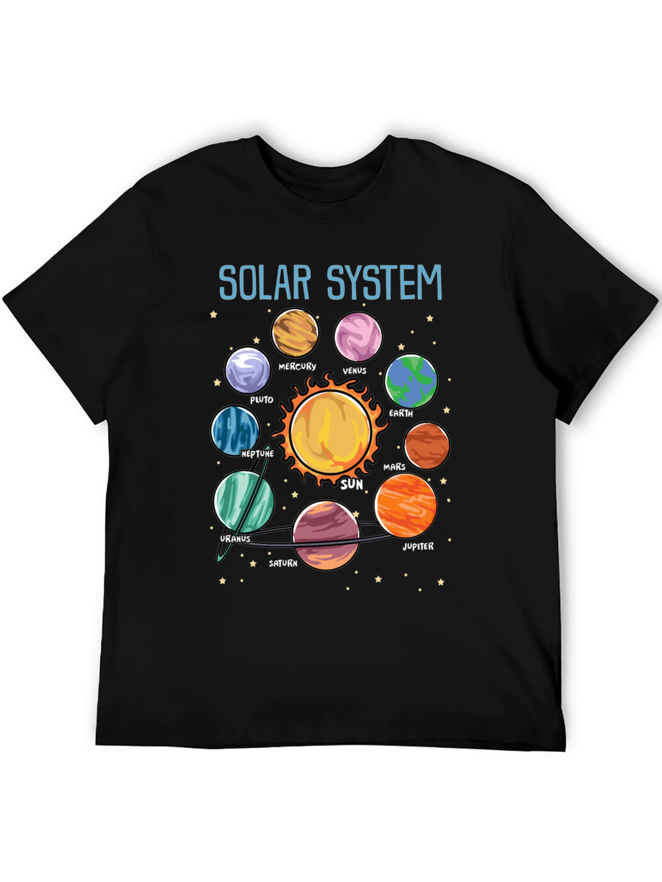Solar System Planet Graphic T-Shirt