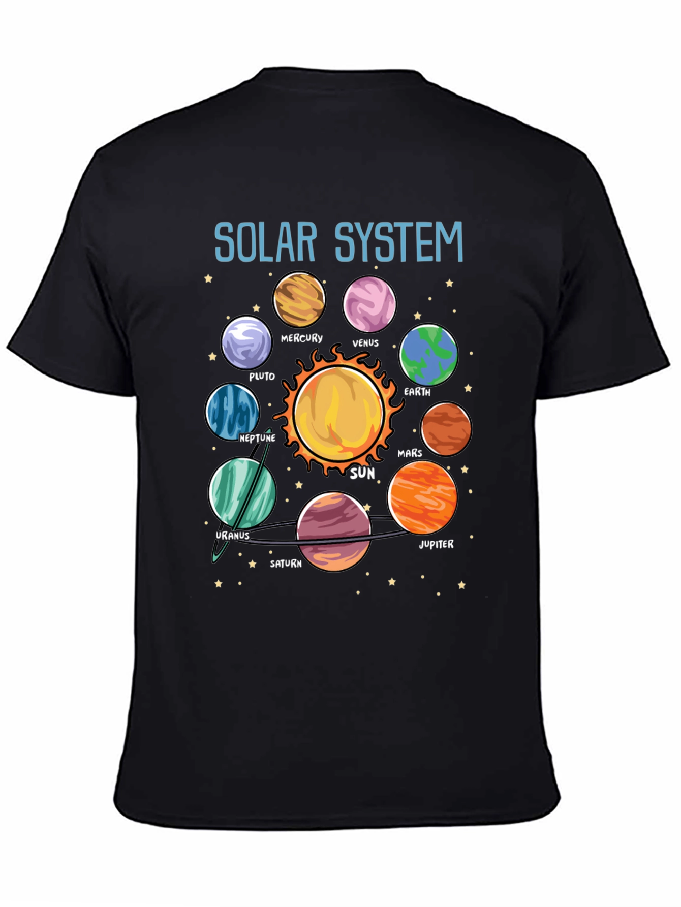 Solar System Planet Graphic T-Shirt