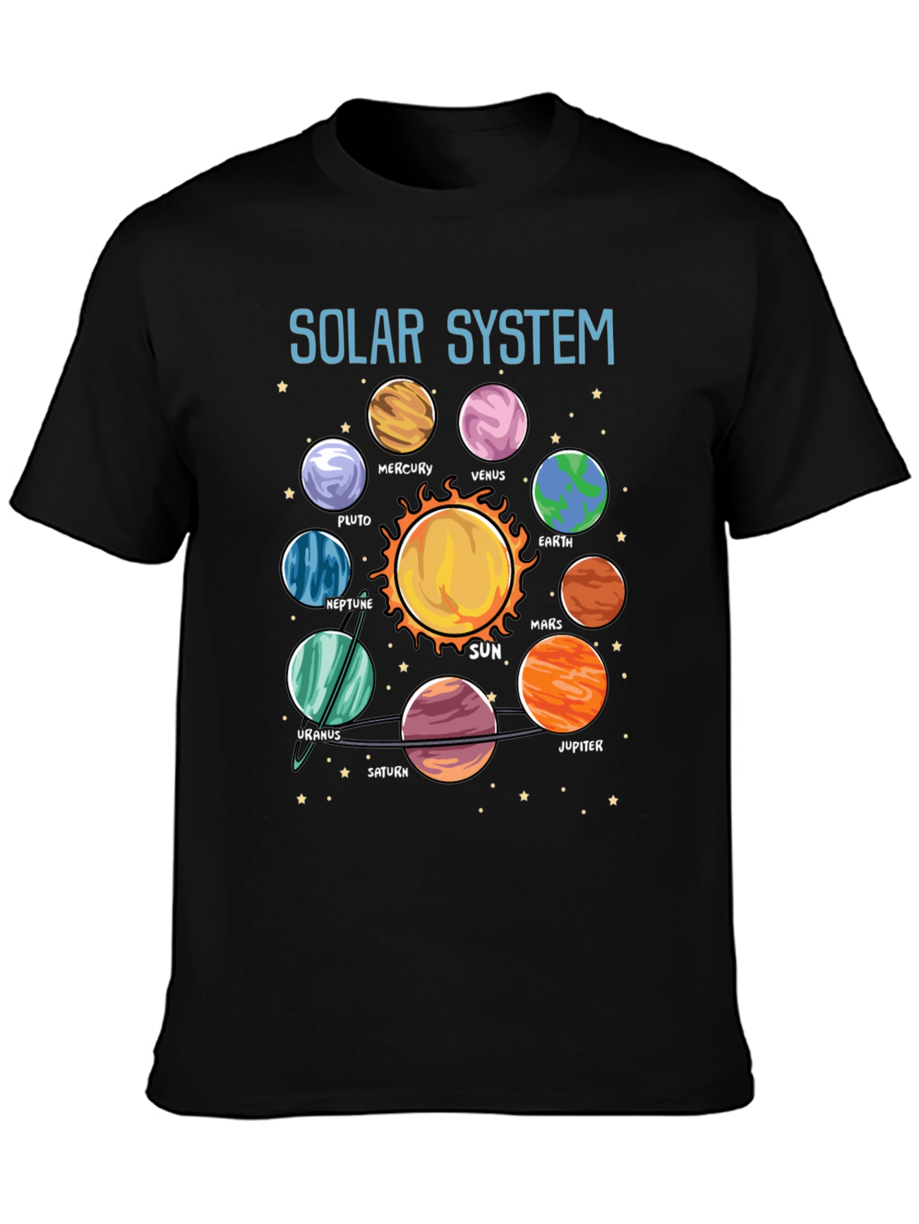 Solar System Planet Graphic T-Shirt