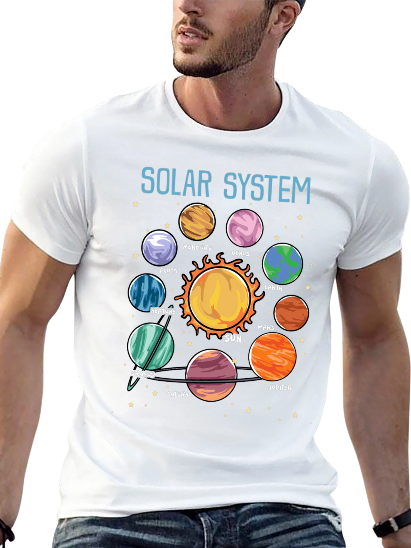 Solar System Planet Graphic T-Shirt