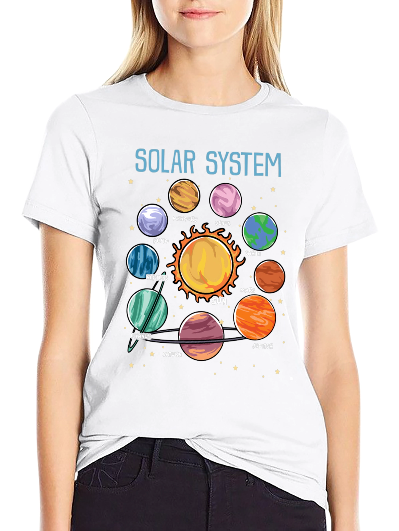 Solar System Planet Graphic T-Shirt