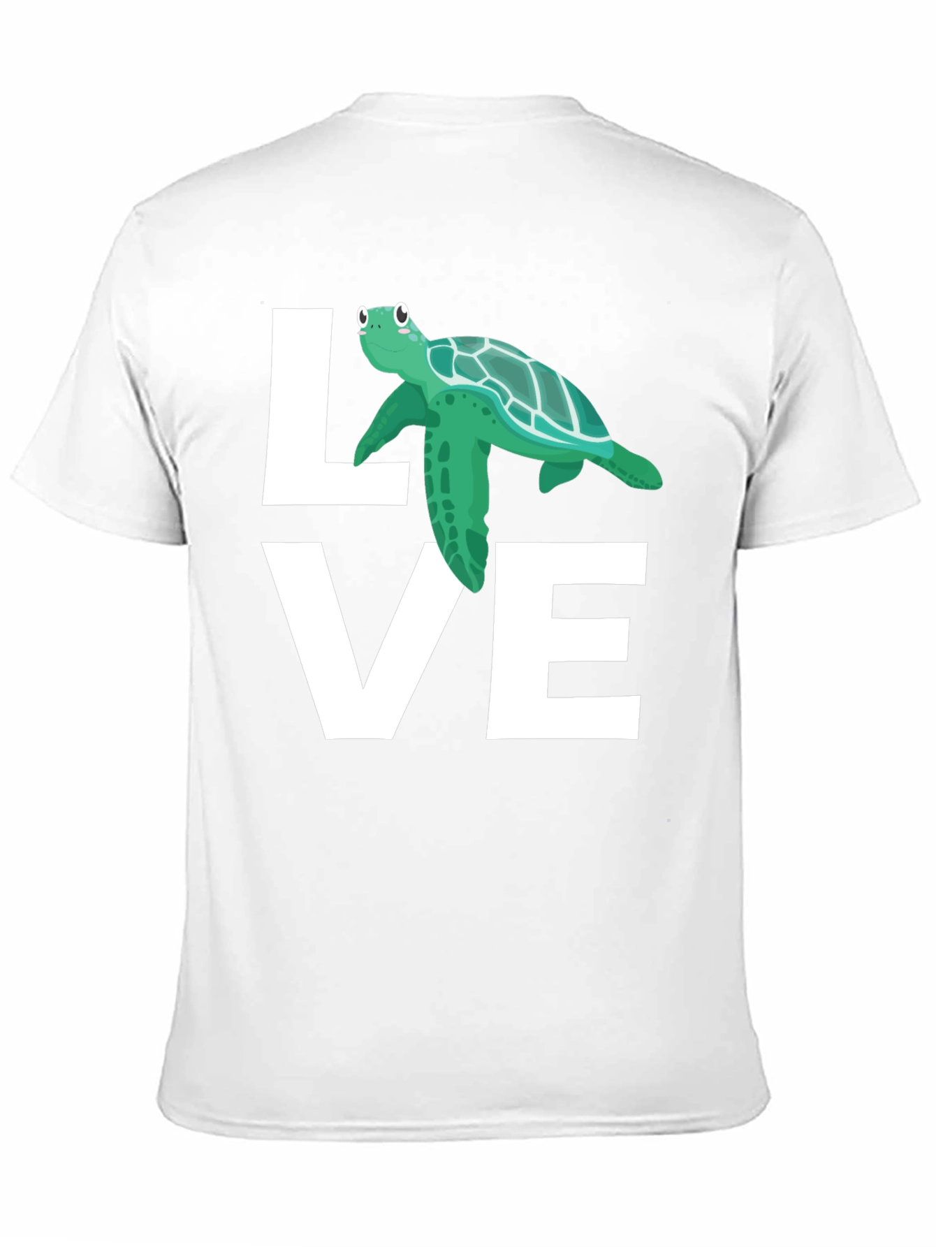 Love Turtle Graphic T-Shirt - Black
