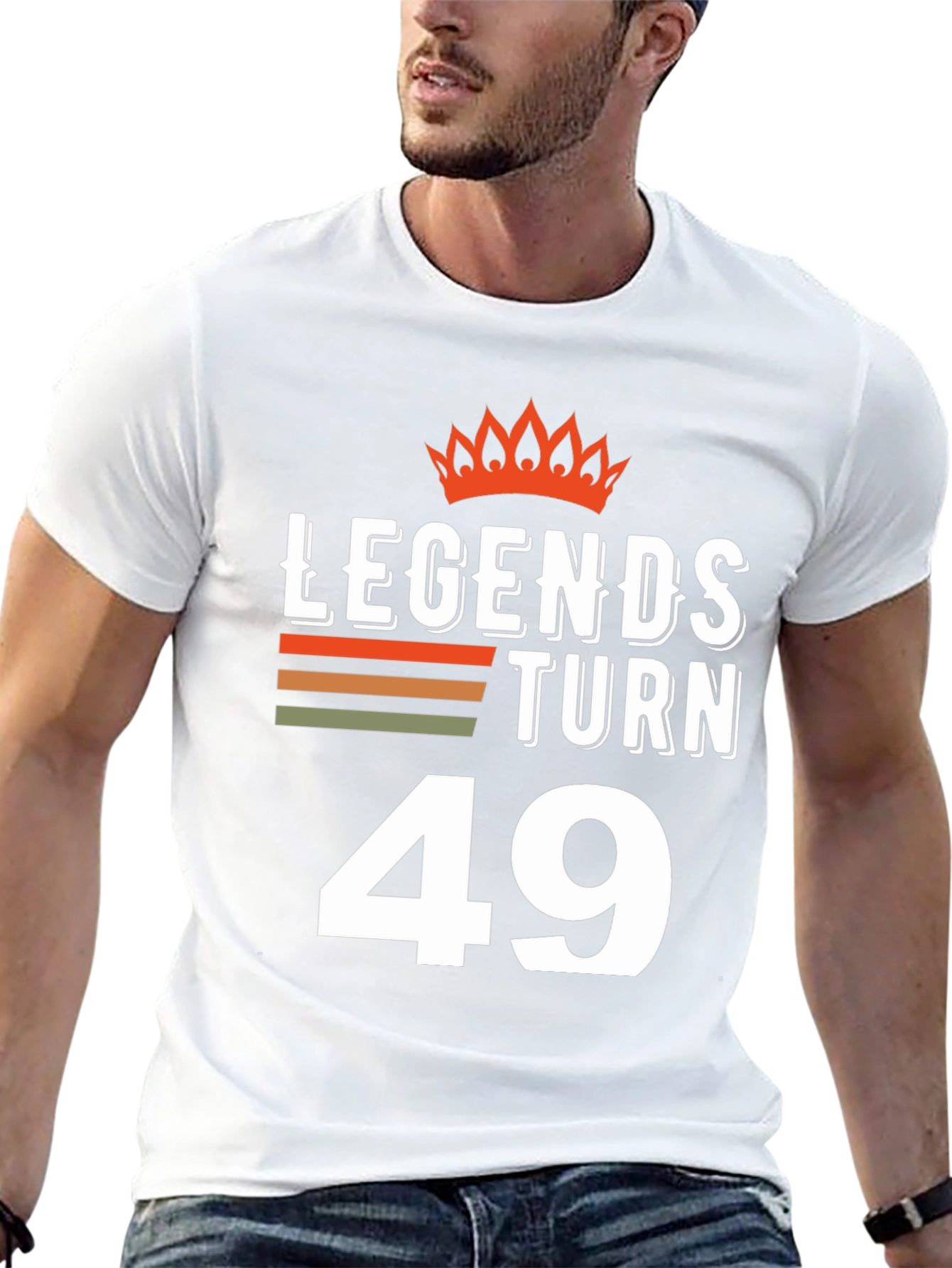 Legends Turn 49 Black Graphic Tee