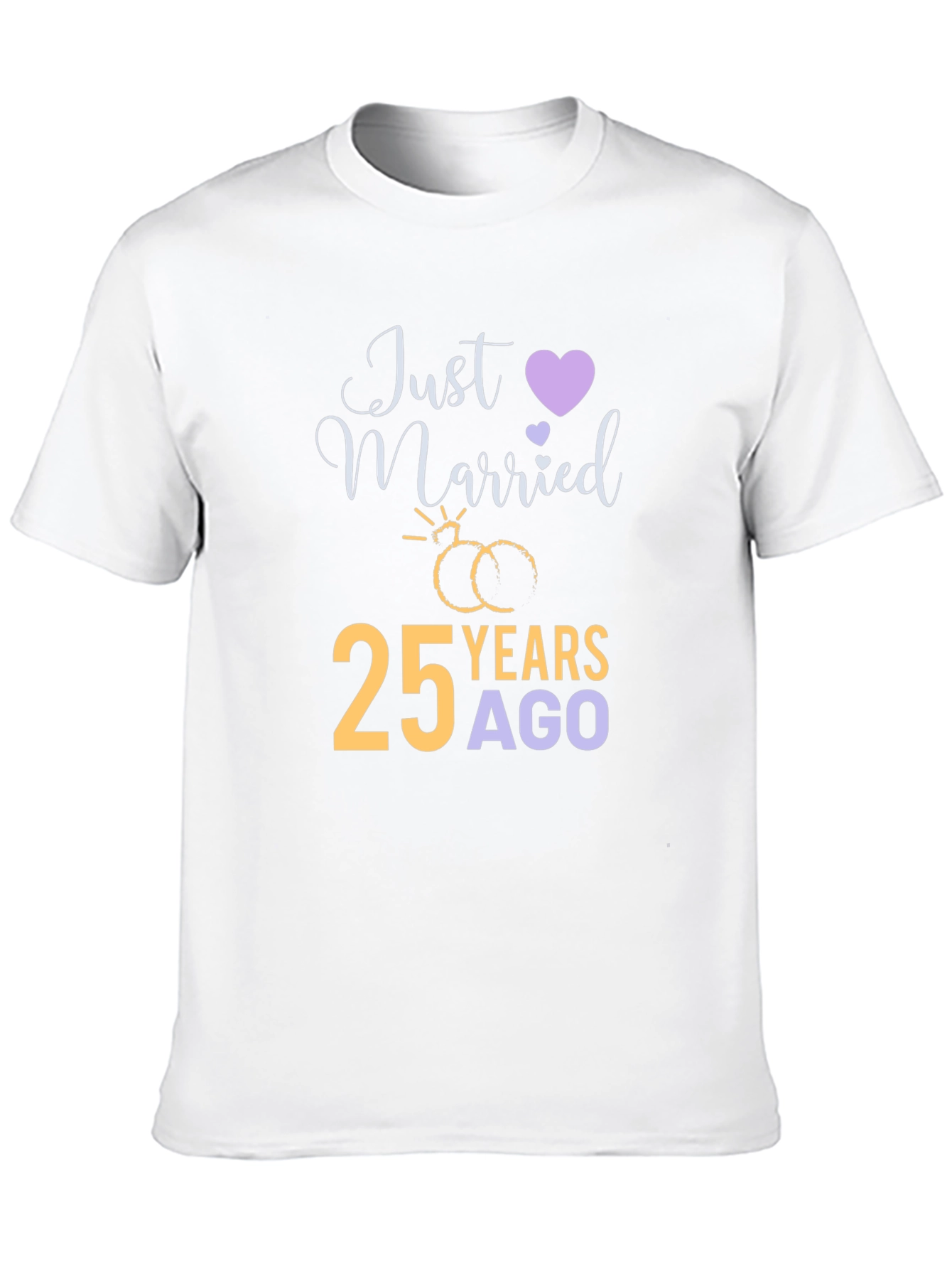 25th Anniversary T-Shirt - Just Married 25 Years Ago