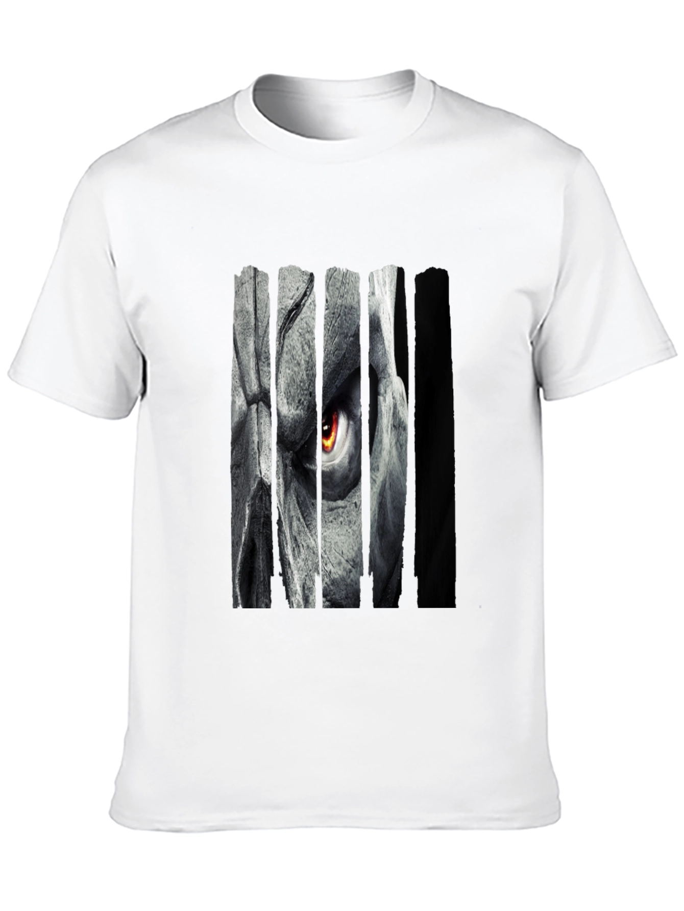 Grim Eye Graphic Print Black T-Shirt
