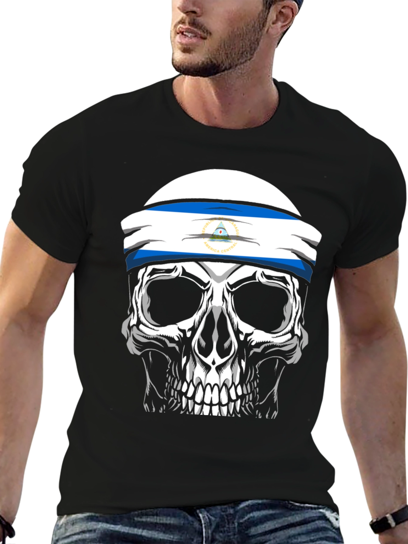 Nicaragua Skull Graphic Tee