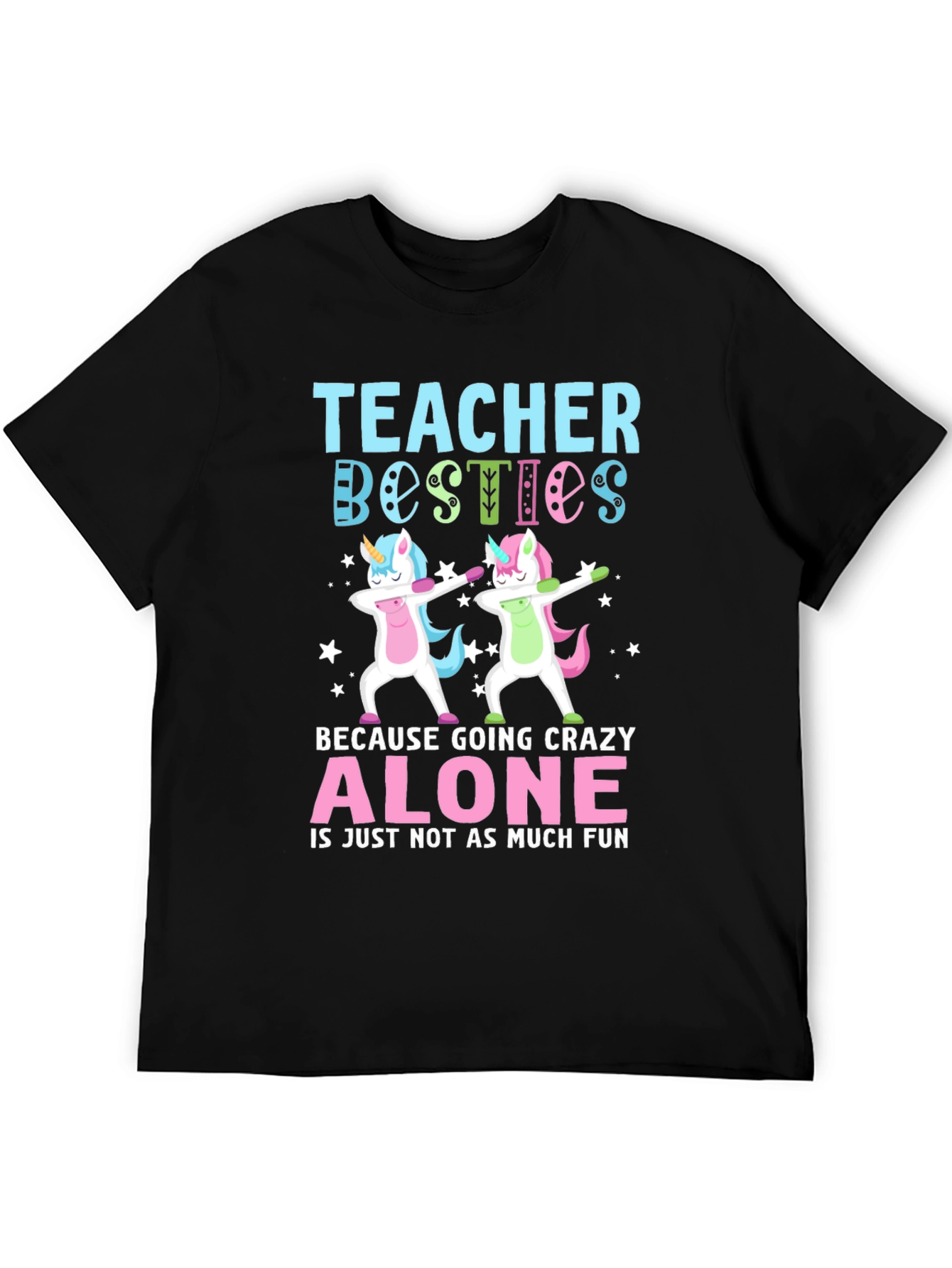 Teacher Besties Unicorn Dab T-Shirt