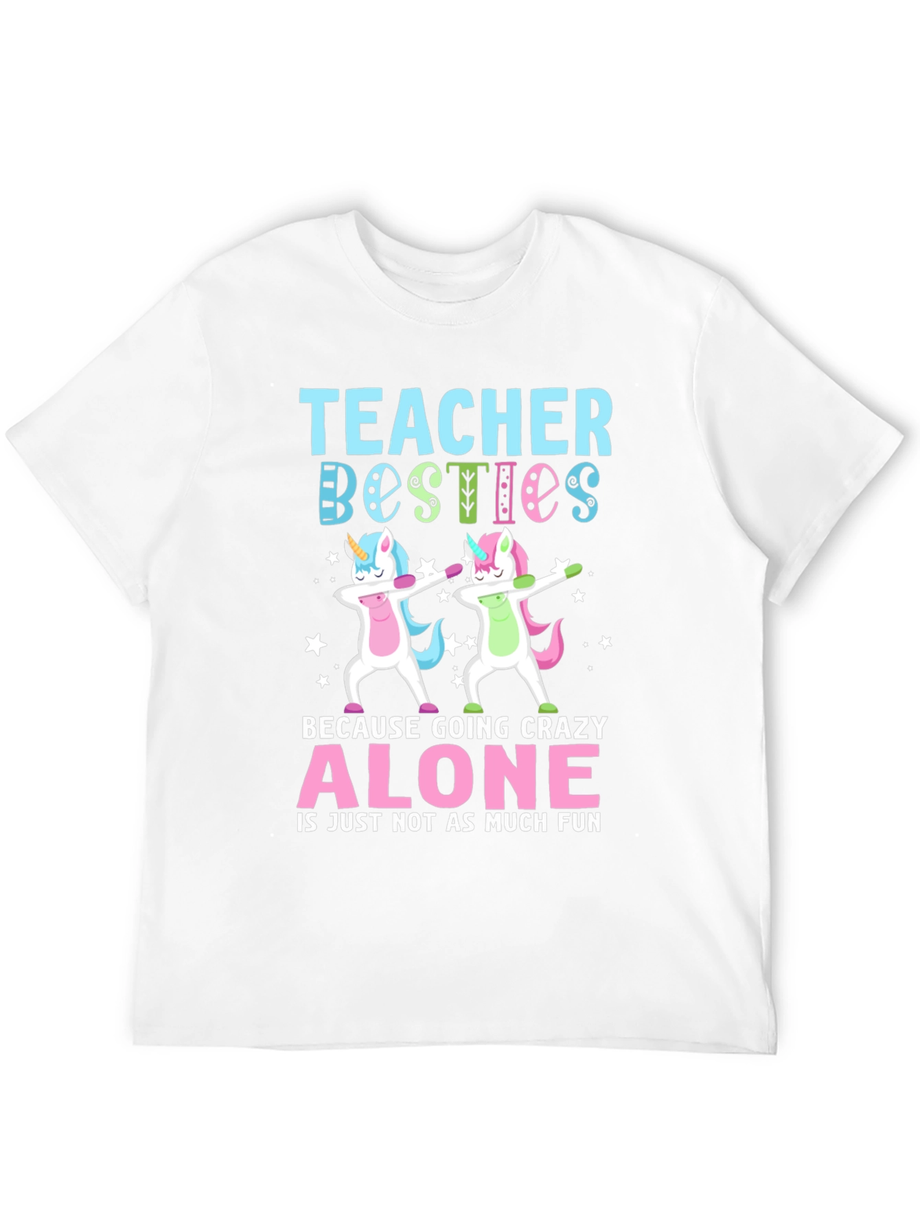 Teacher Besties Unicorn Dab T-Shirt