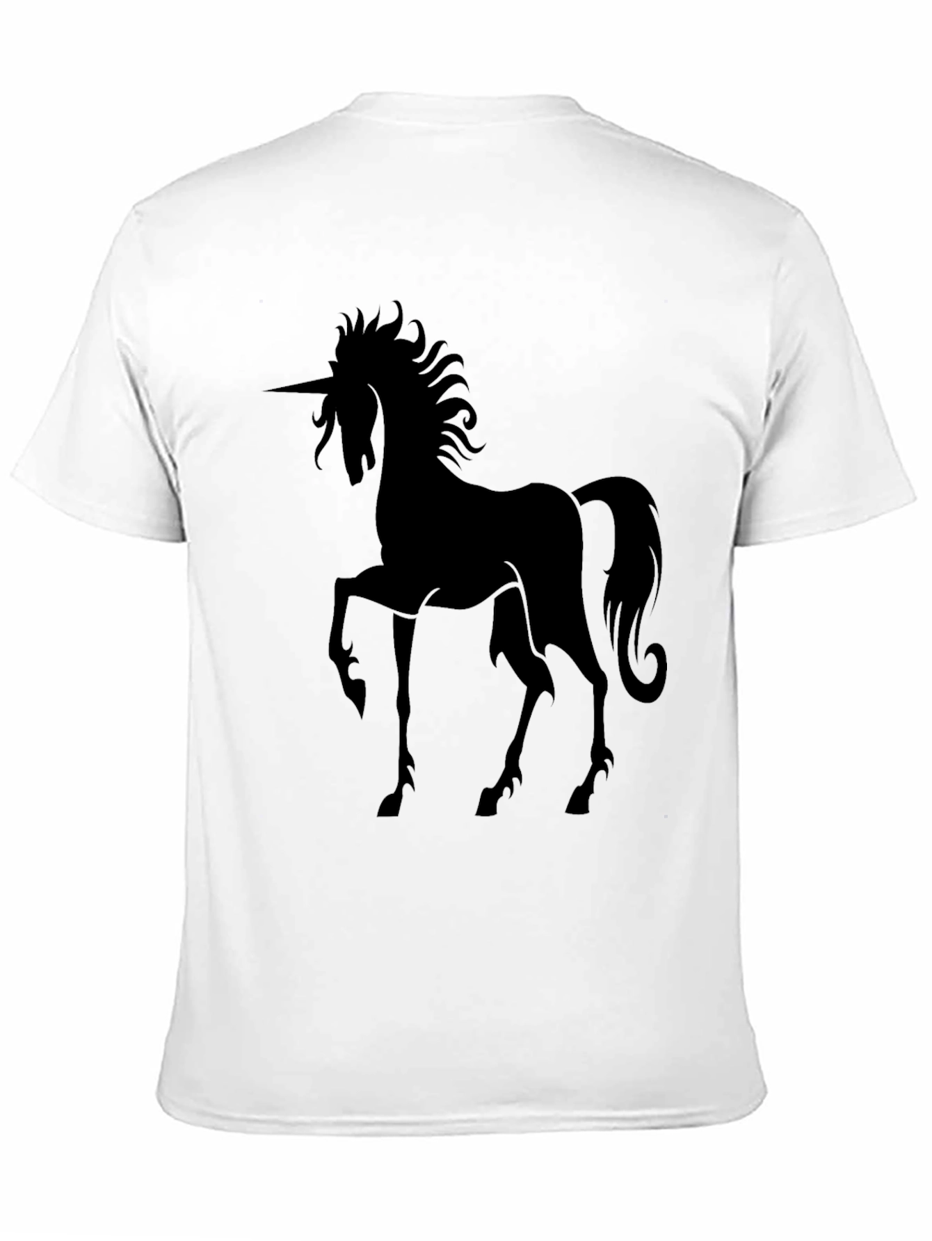 Unicorn Silhouette Black T-Shirt