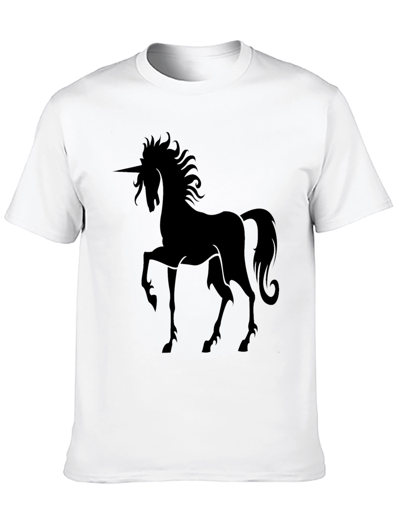 Unicorn Silhouette Black T-Shirt