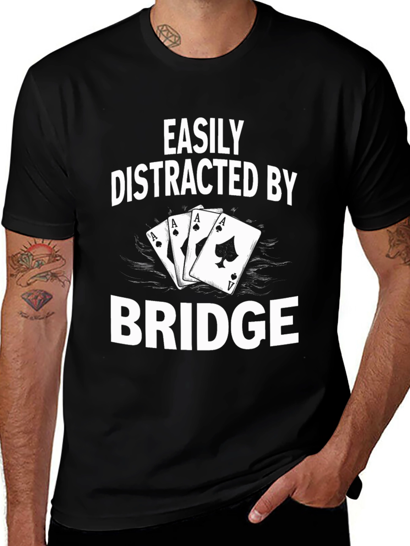 Easily Distracted by Bridge Graphic Tee