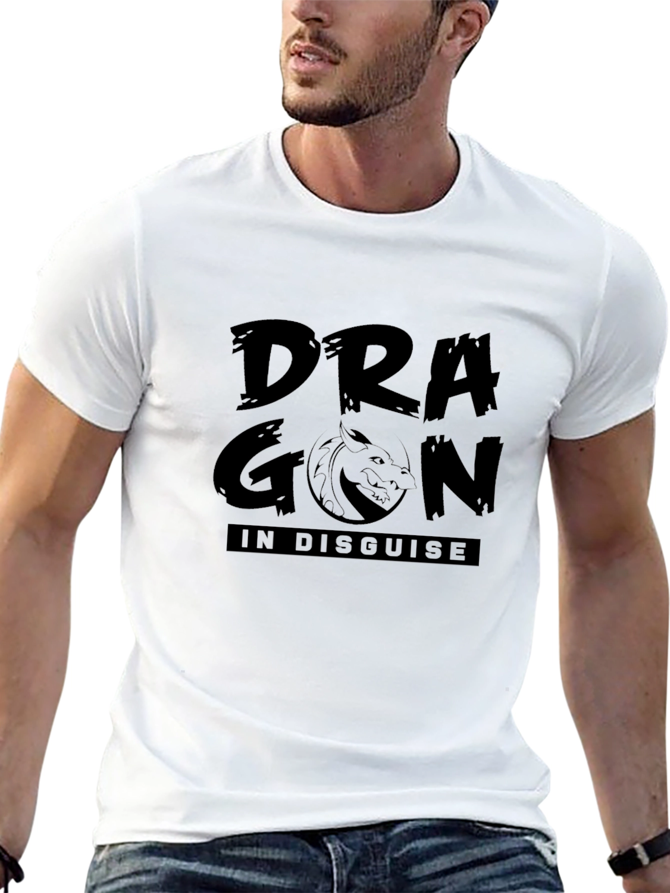 Dragon in Disguise Graphic Tee - Black