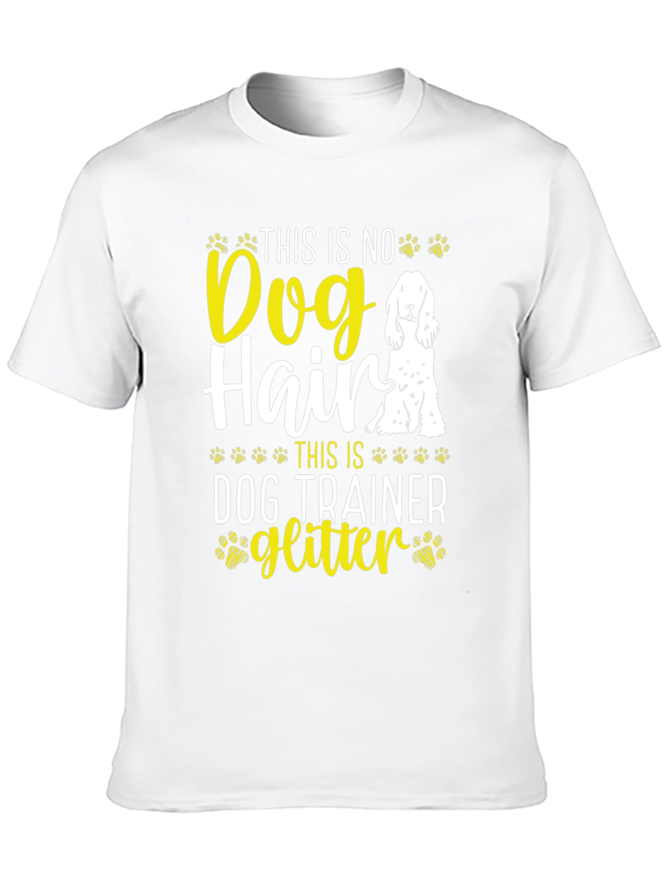 Dog Trainer Glitter T-Shirt Funny Dog Lover Tee