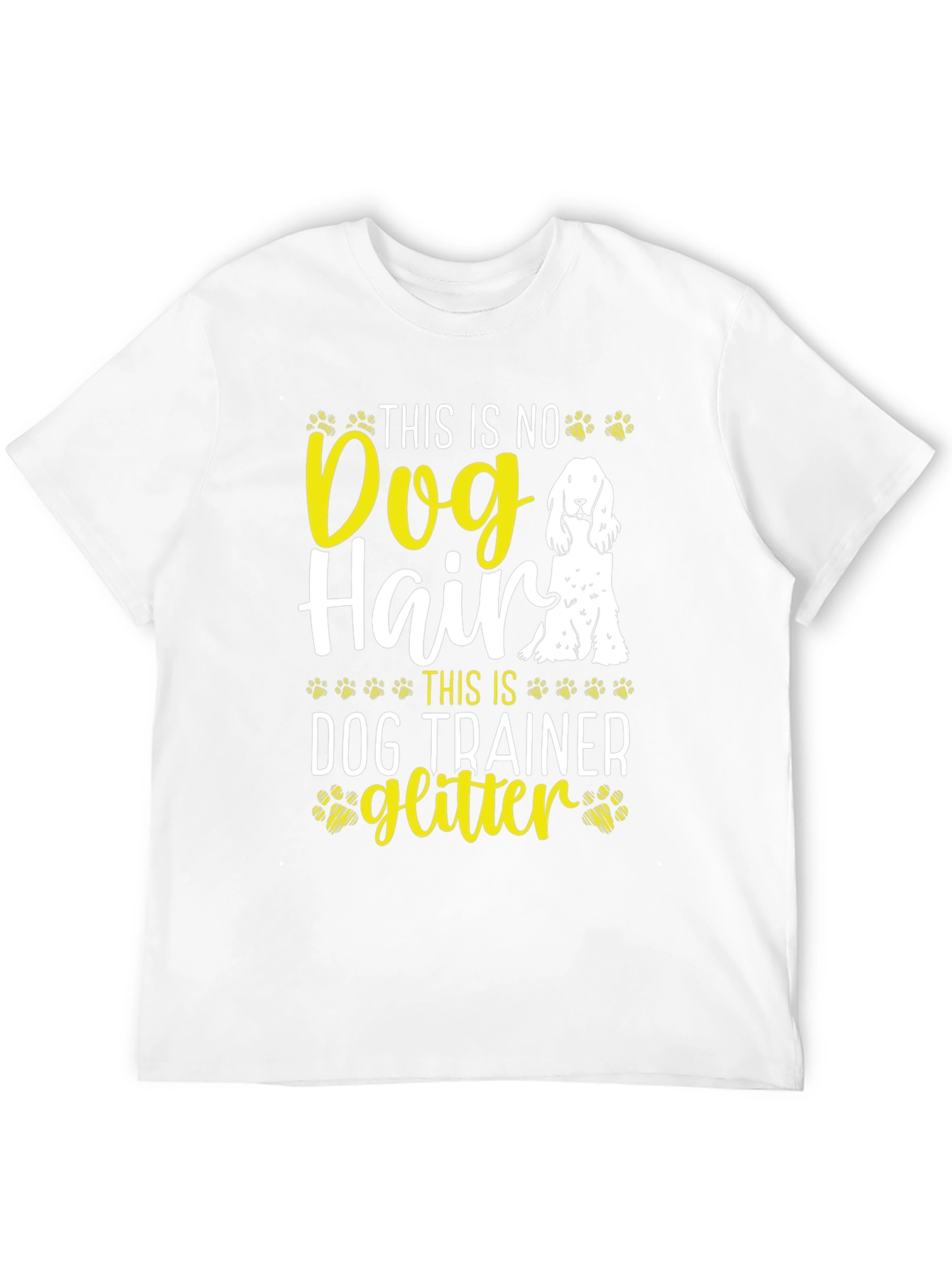 Dog Trainer Glitter T-Shirt Funny Dog Lover Tee