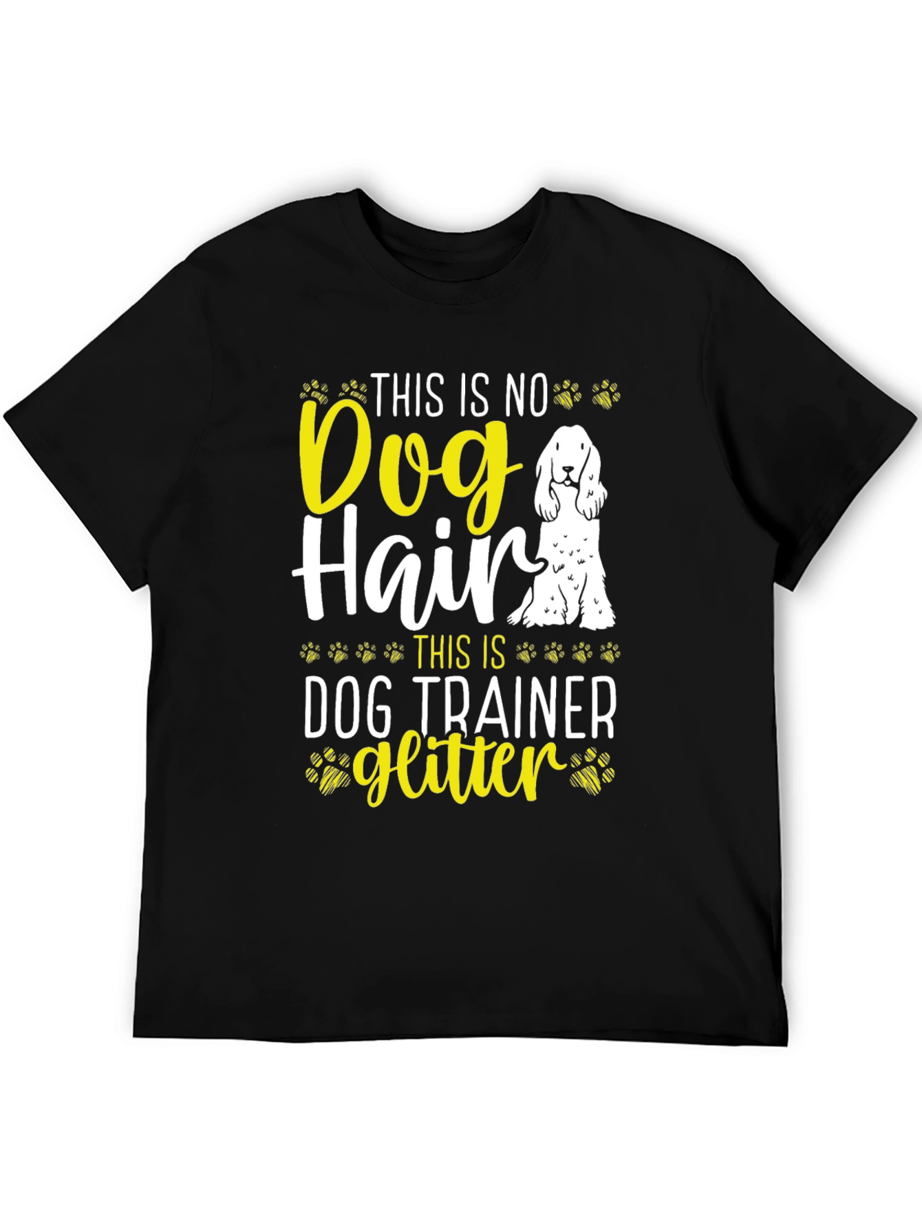 Dog Trainer Glitter T-Shirt Funny Dog Lover Tee