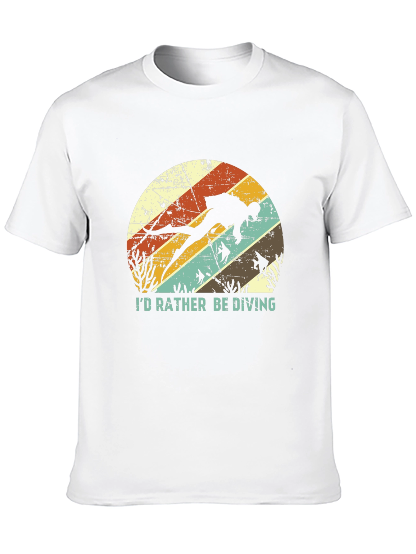 Id Rather Be Diving T-Shirt - Scuba Diver Tee