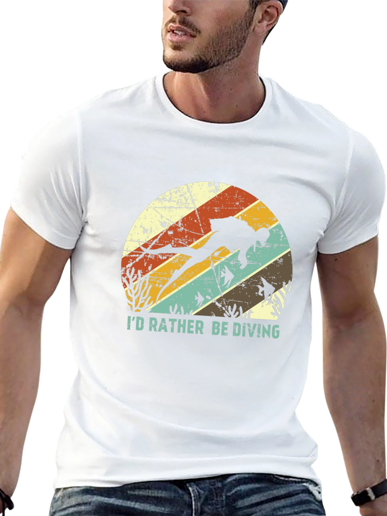 Id Rather Be Diving T-Shirt - Scuba Diver Tee