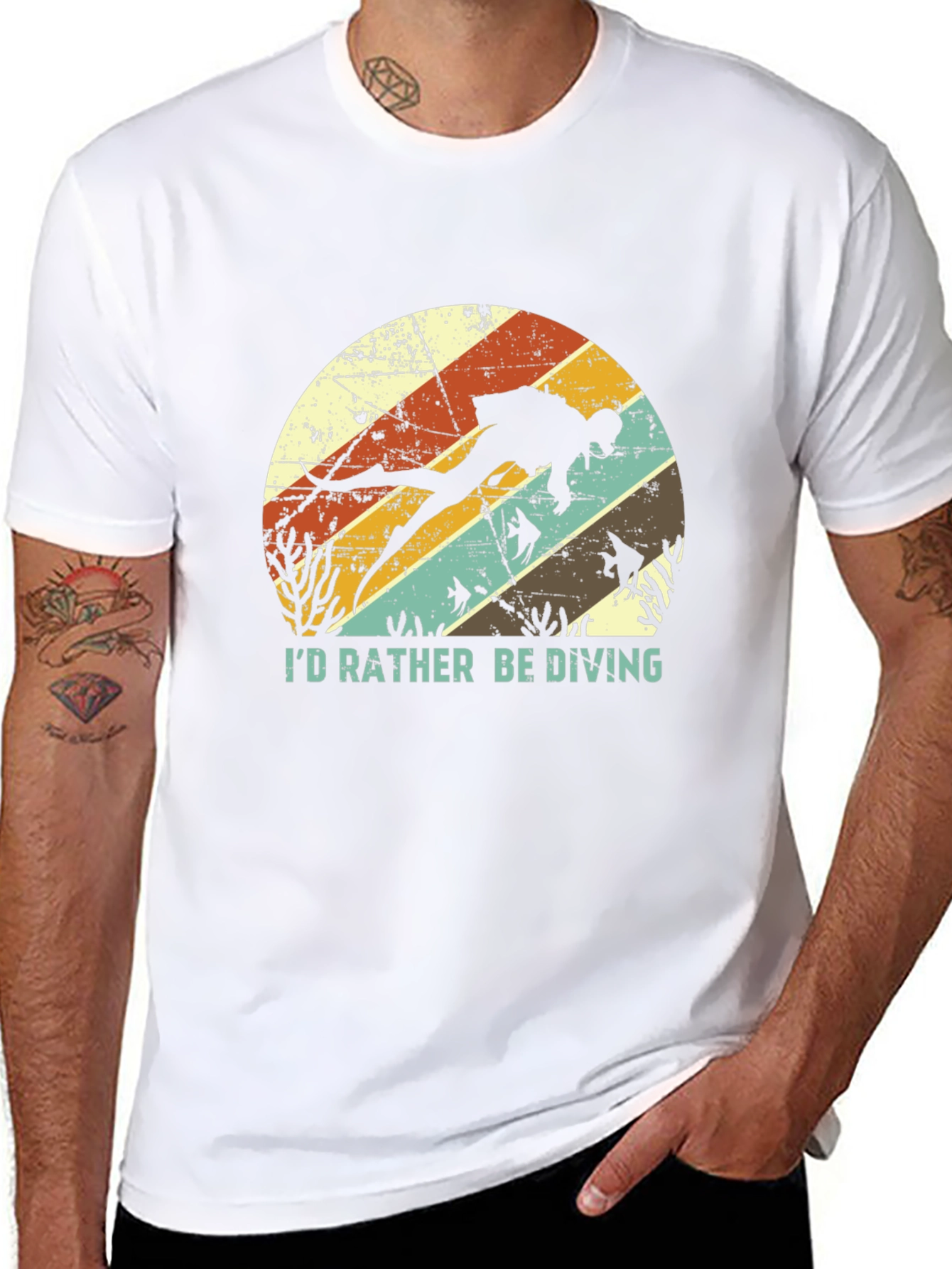 Id Rather Be Diving T-Shirt - Scuba Diver Tee