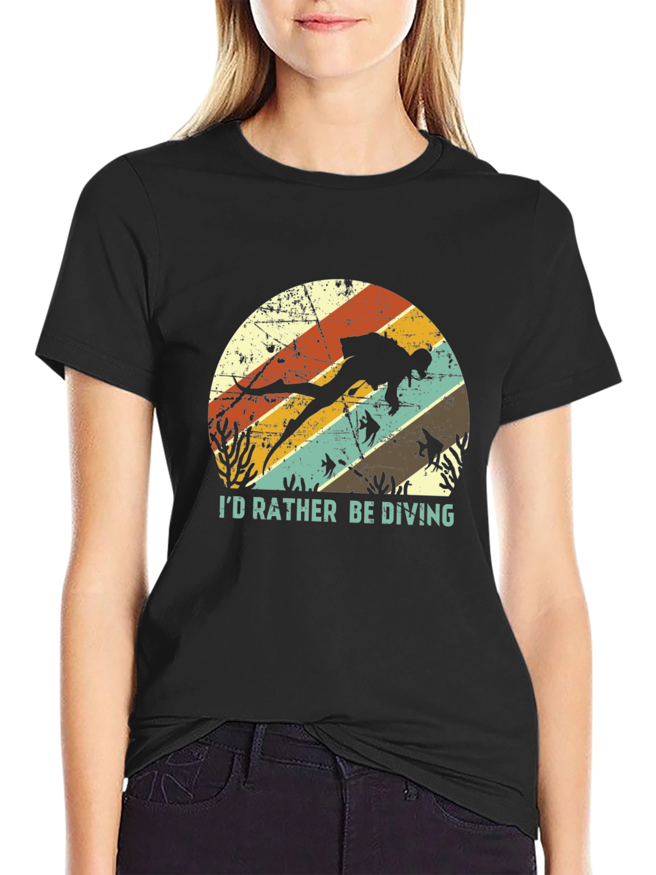 Id Rather Be Diving T-Shirt - Scuba Diver Tee