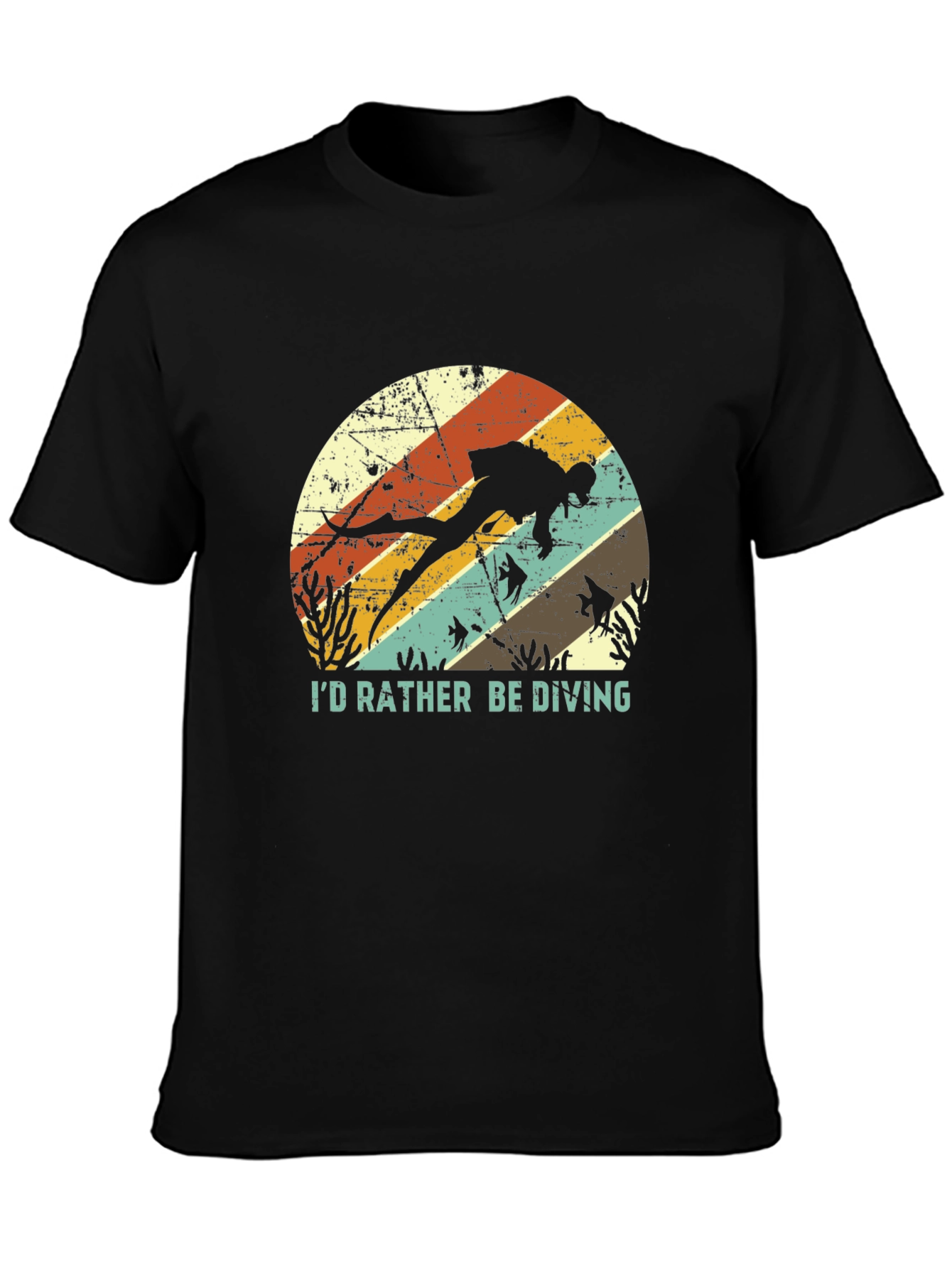 Id Rather Be Diving T-Shirt - Scuba Diver Tee
