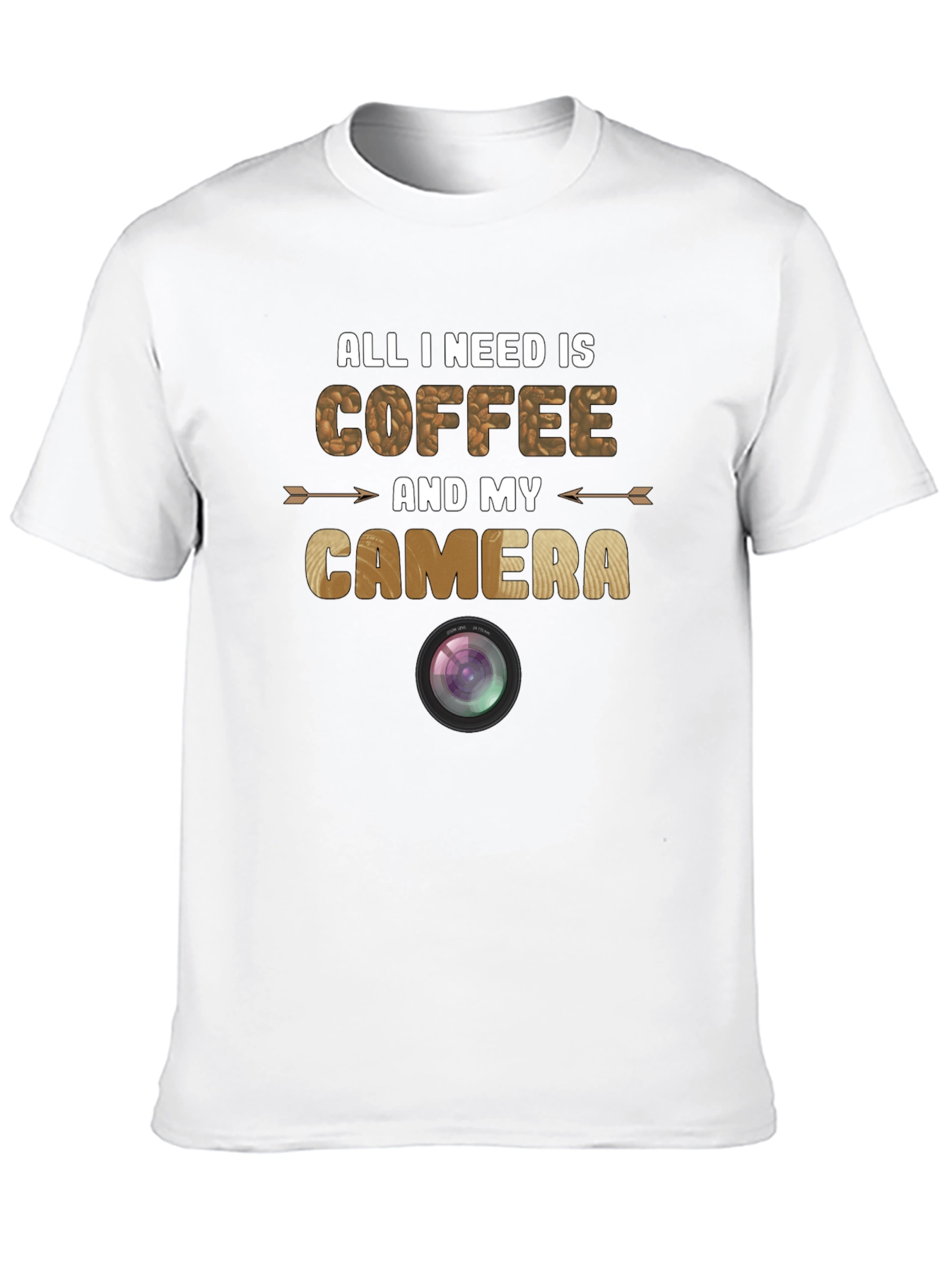 Coffee and Camera Graphic T-Shirt