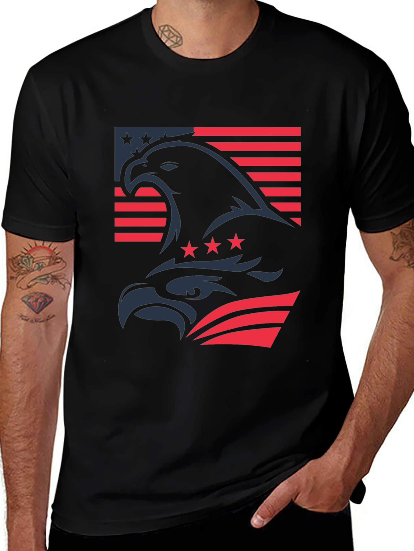 American Eagle Flag Graphic T-Shirt