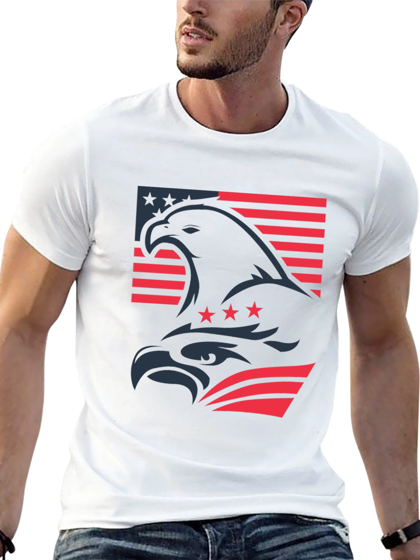 American Eagle Flag Graphic T-Shirt
