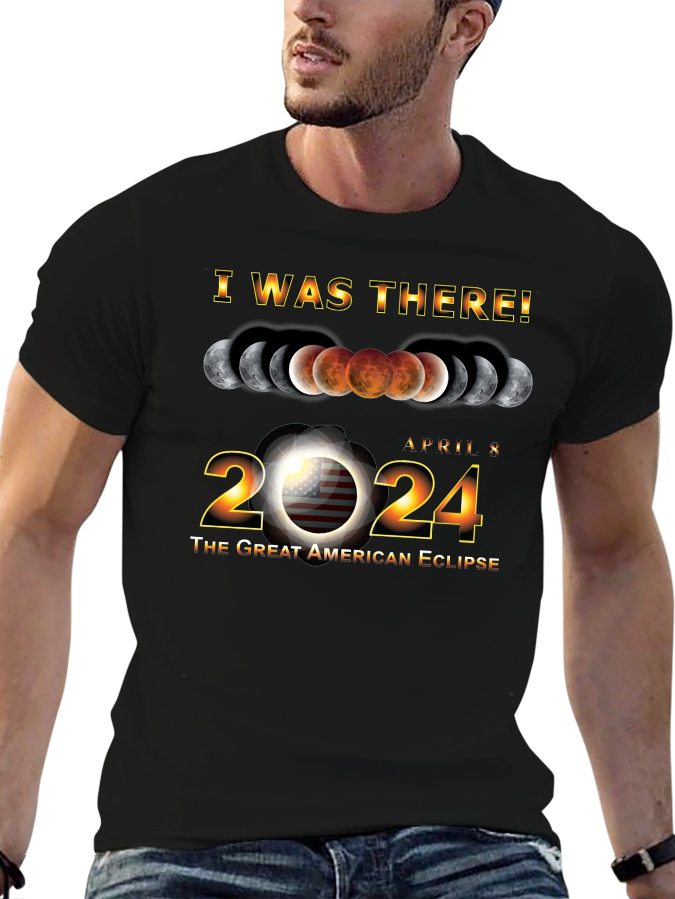 I Was There! 2024 Great American Eclipse T-Shirt