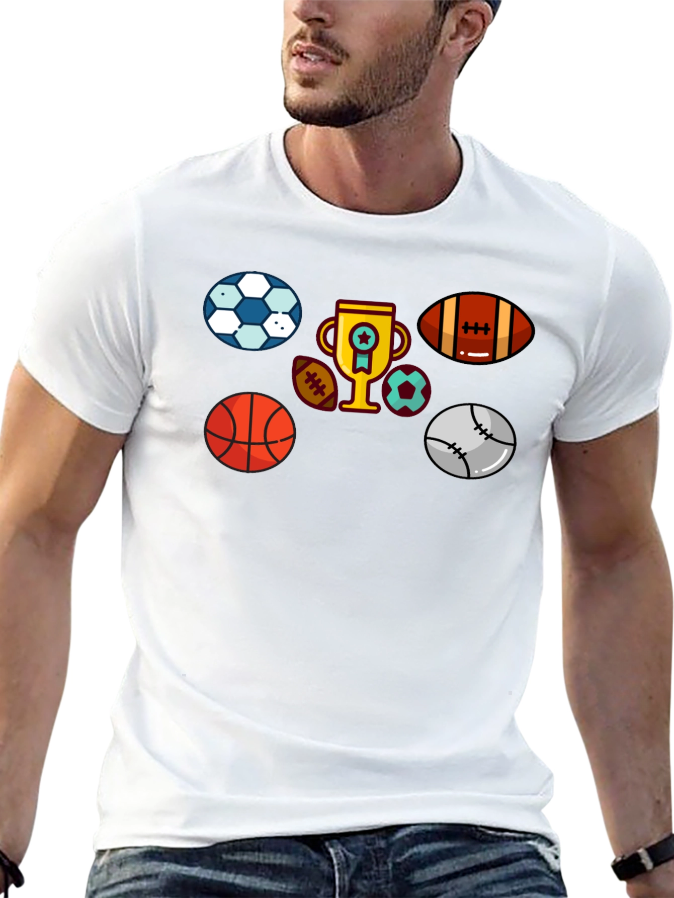 Sports Theme Graphic Tee