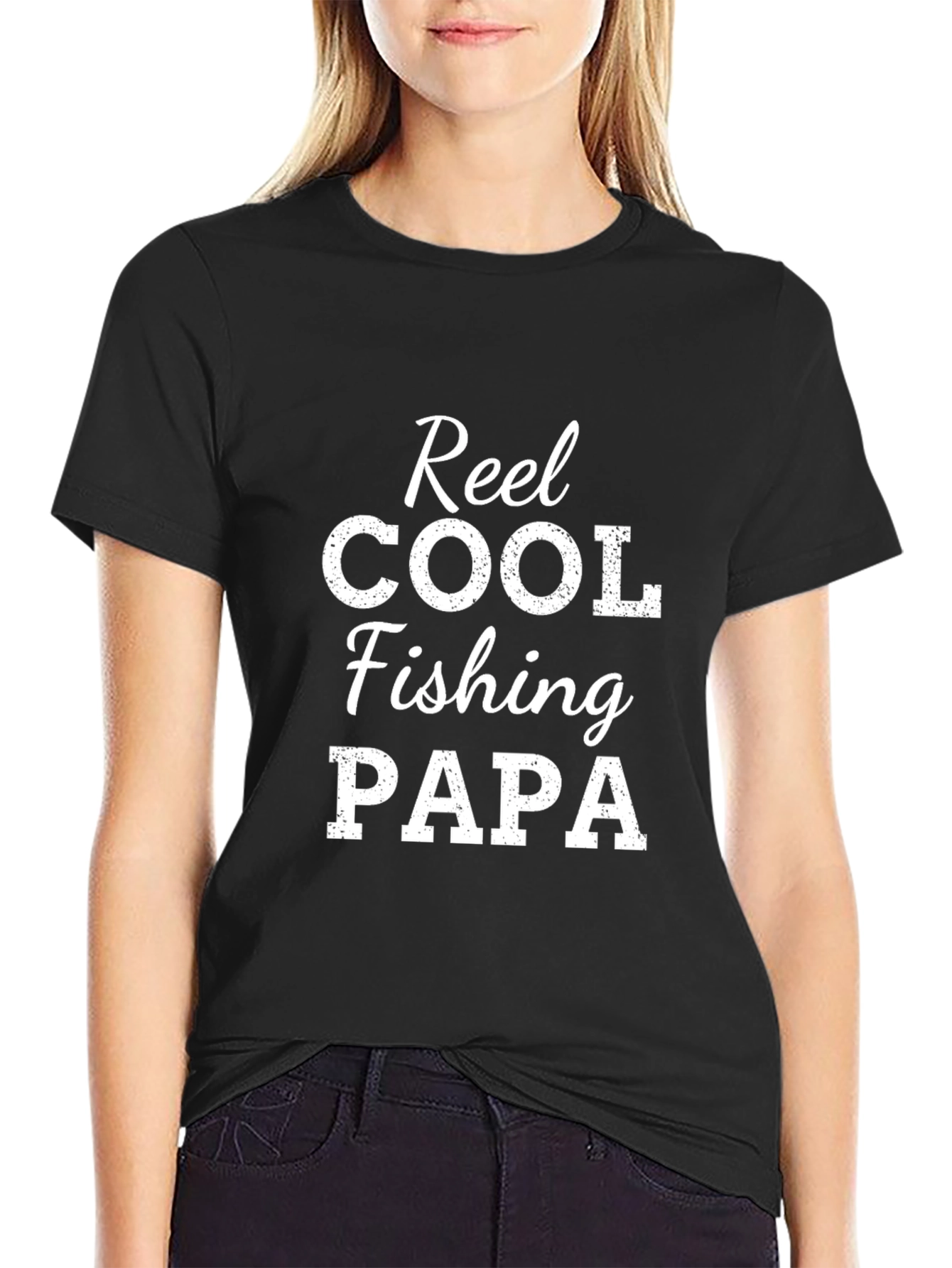 Reel Cool Fishing Papa Graphic T-Shirt
